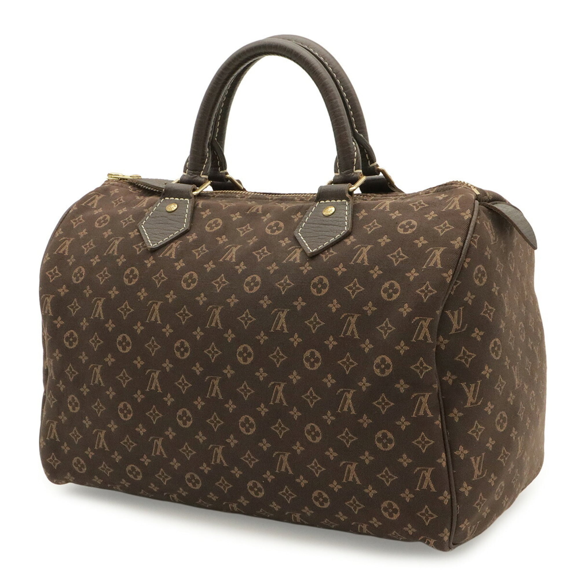 Louis Vuitton Ebene Canvas Leather Handbag (Pre-Owned)