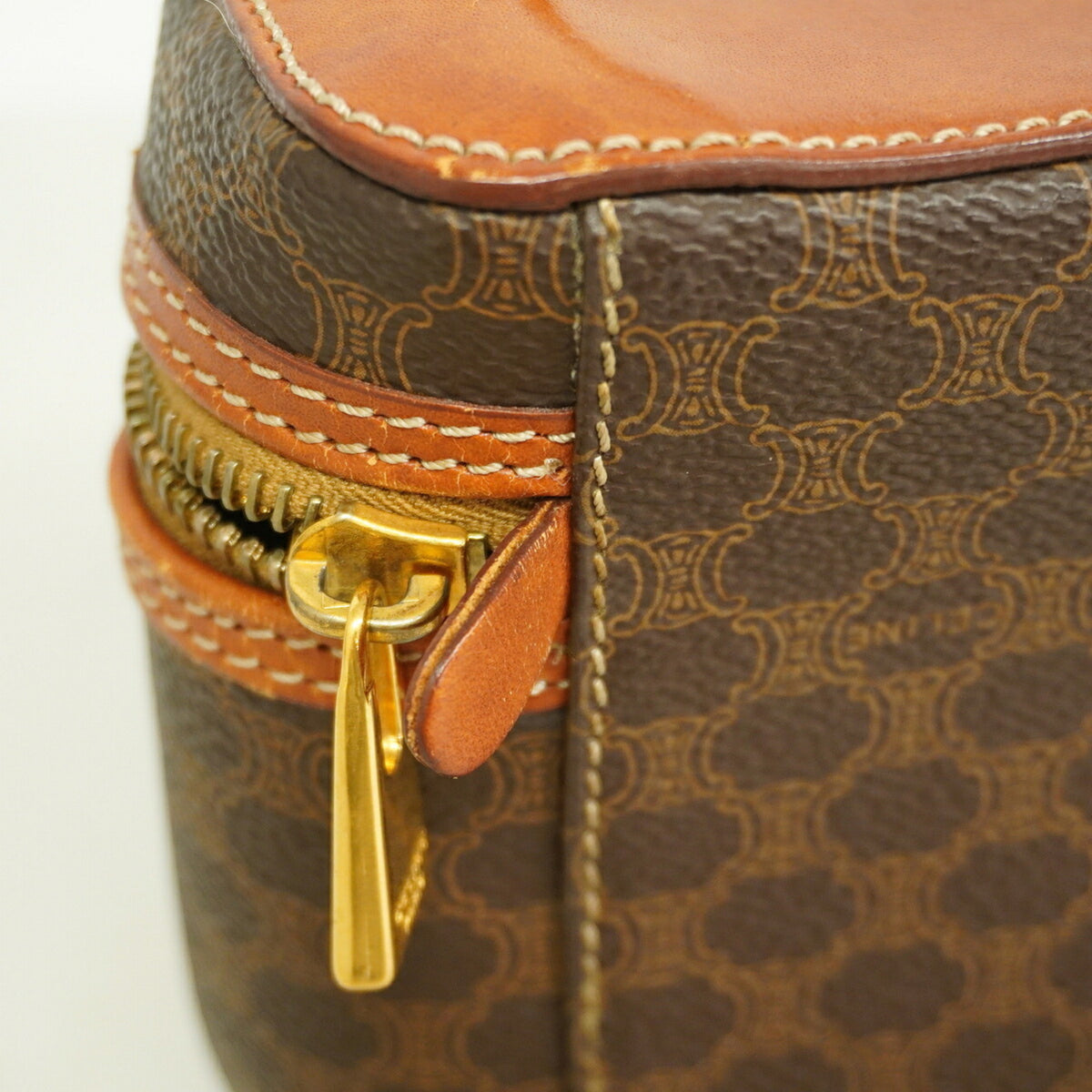 Celine Brown Pvc Vanity Bag (Pre-Owned)