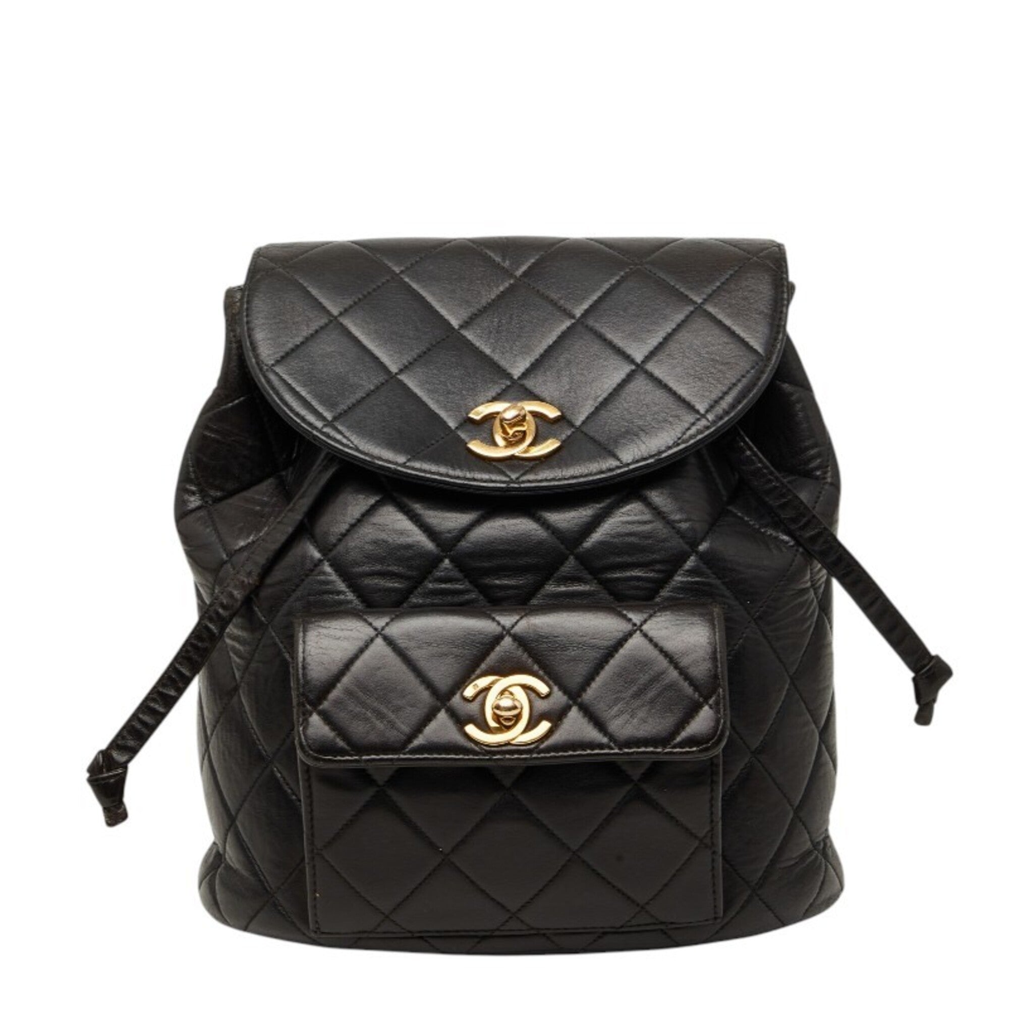 Chanel Black Leather Backpack (Pre-Owned)