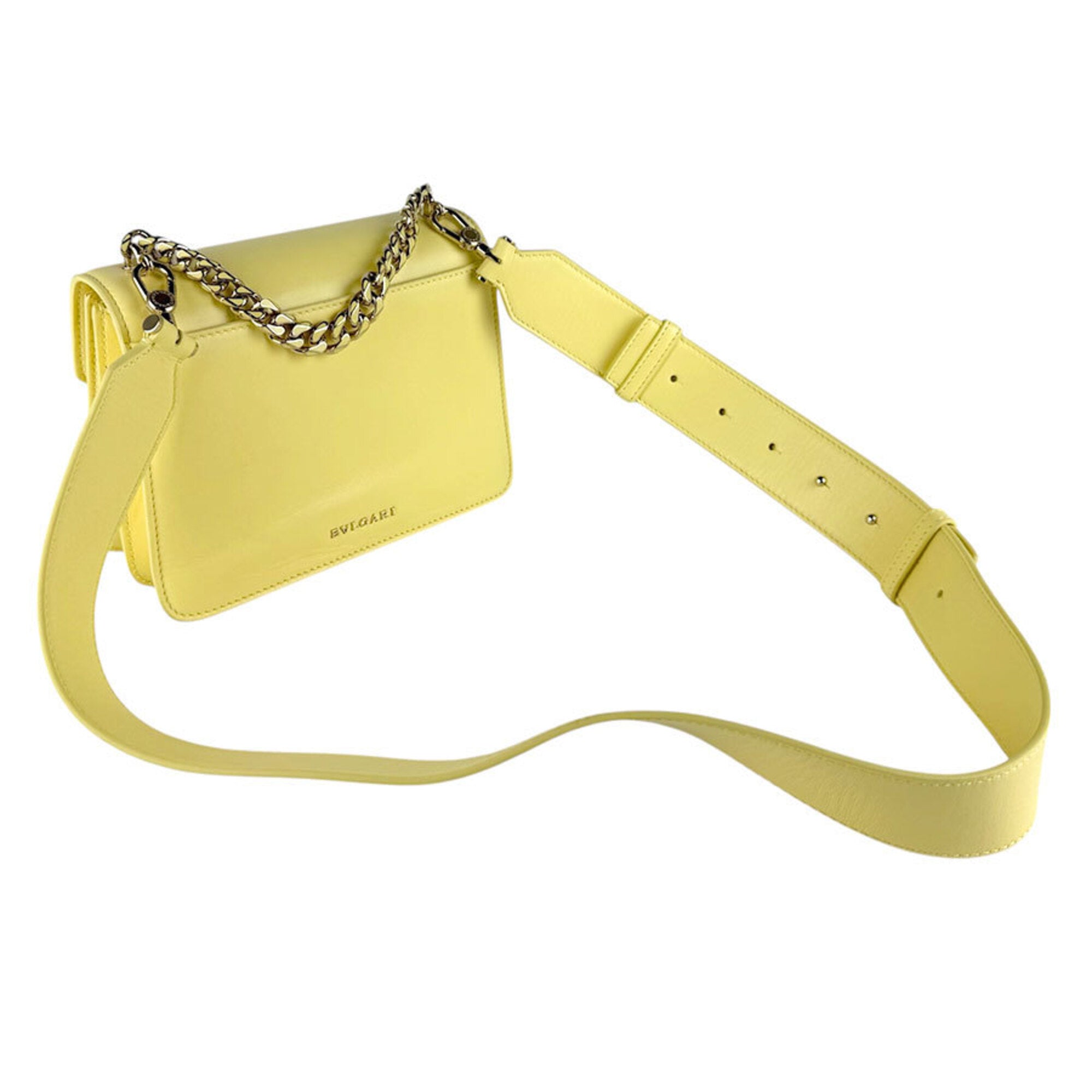 Bvlgari Yellow Leather Shoulder Bag (Pre-Owned)