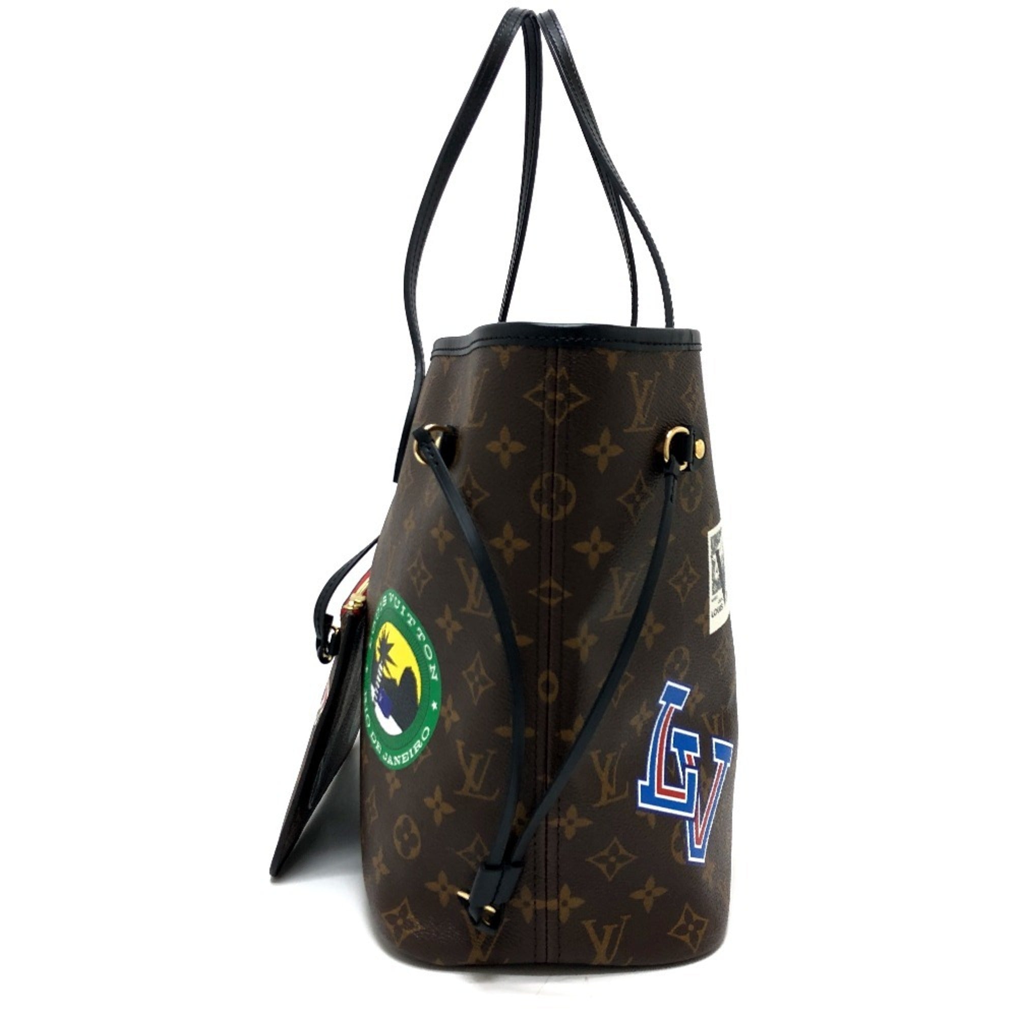 Louis Vuitton Brown Monogram Canvas Pouch Tote Bag (Pre-Owned)