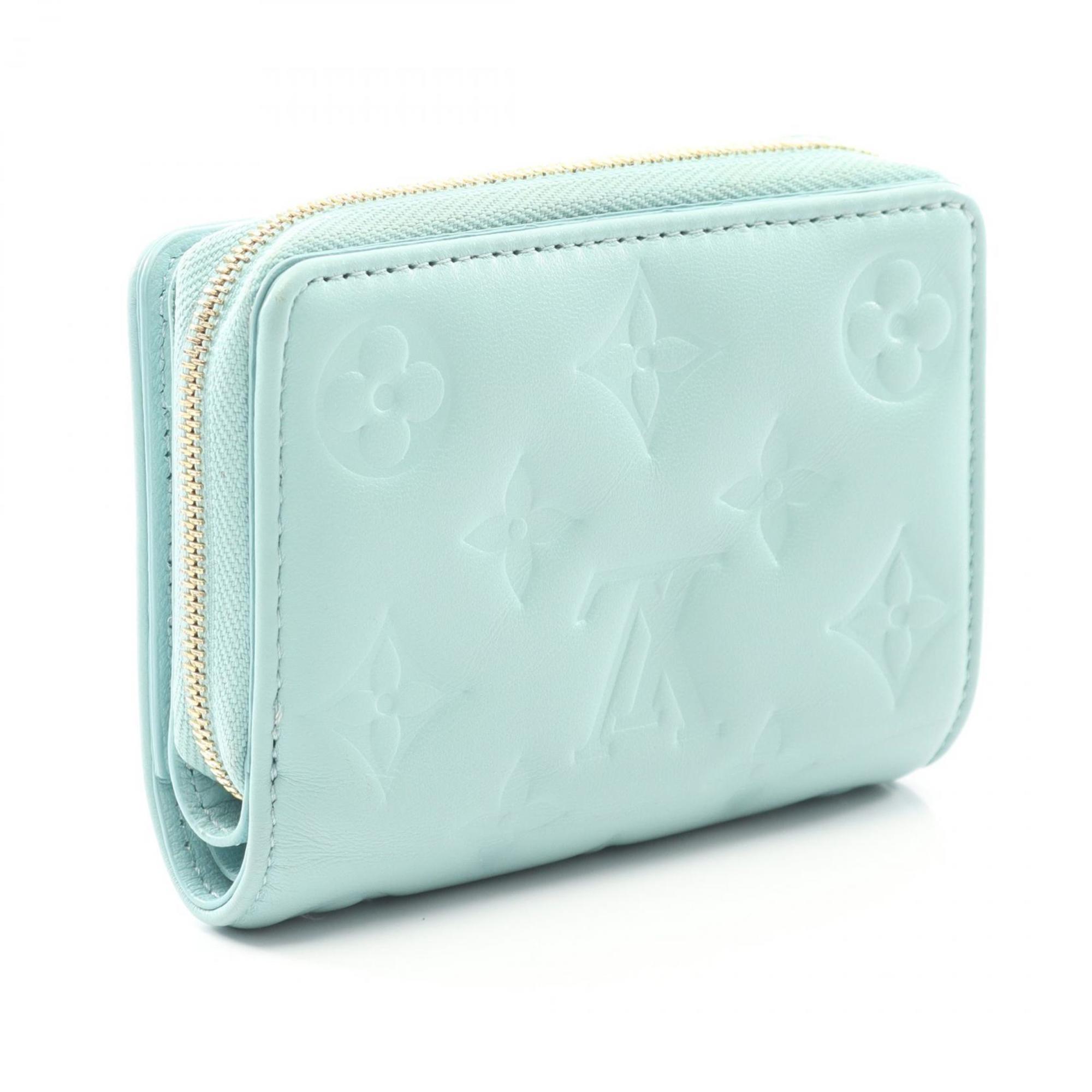 Louis Vuitton Blue Leather Wallet (Bi-Fold) (Pre-Owned)