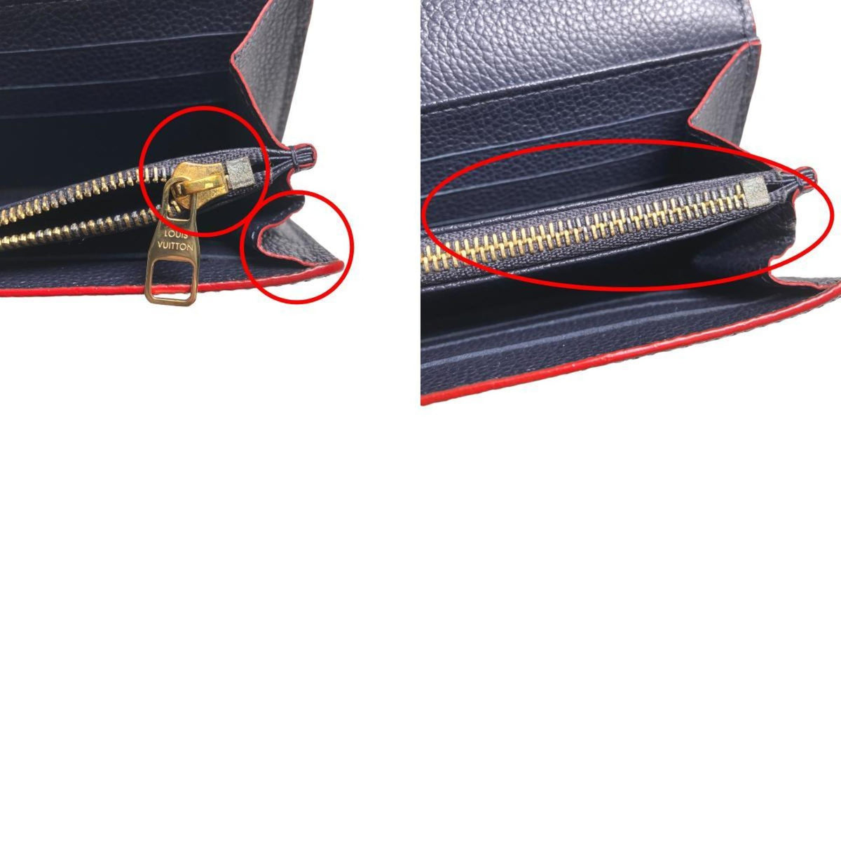 Louis Vuitton Marine Rouge Monogram Empreinte Long Wallet (Bi-Fold) (Pre-Owned)