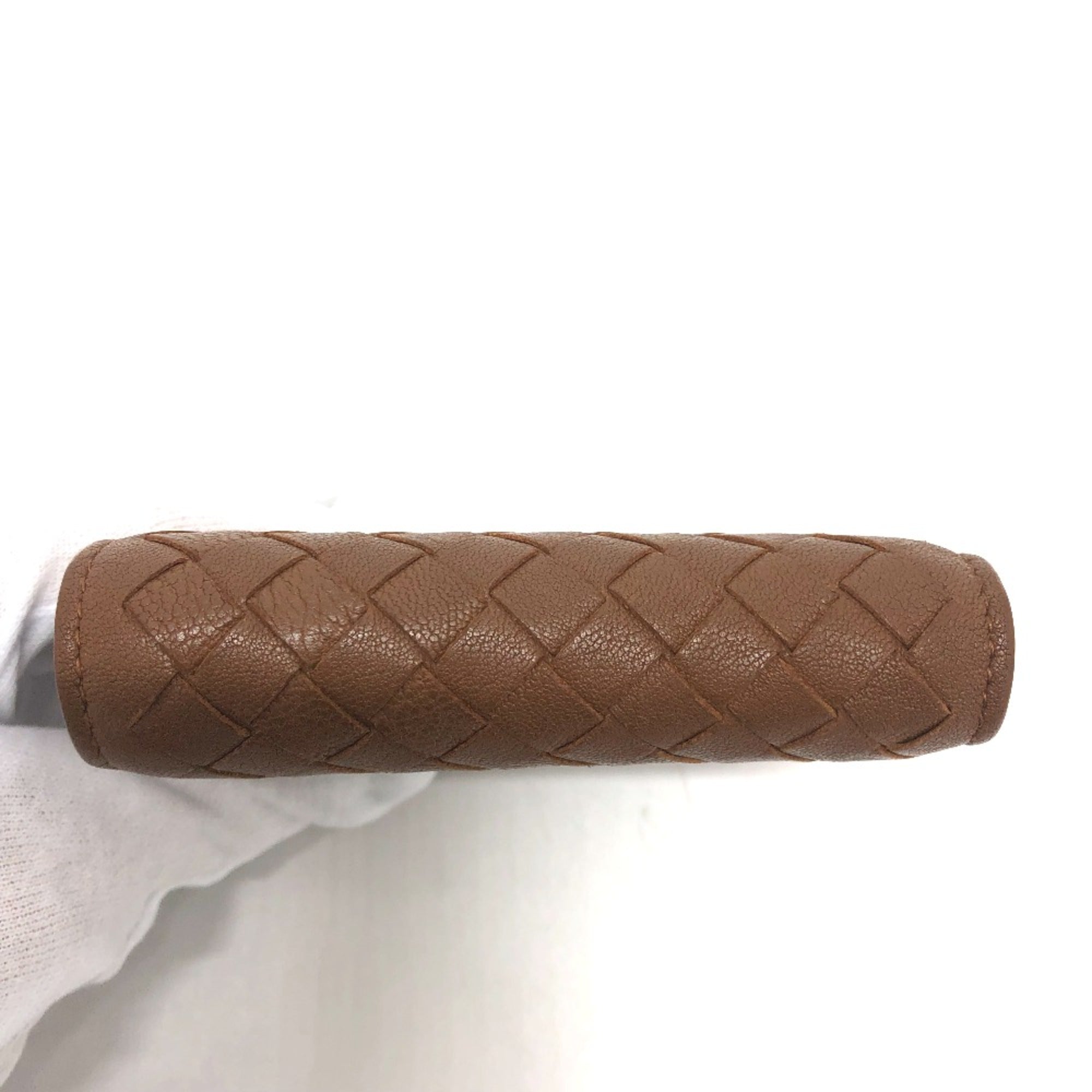 Bottega Veneta Brown Leather Wallet (Tri-Fold) (Pre-Owned)