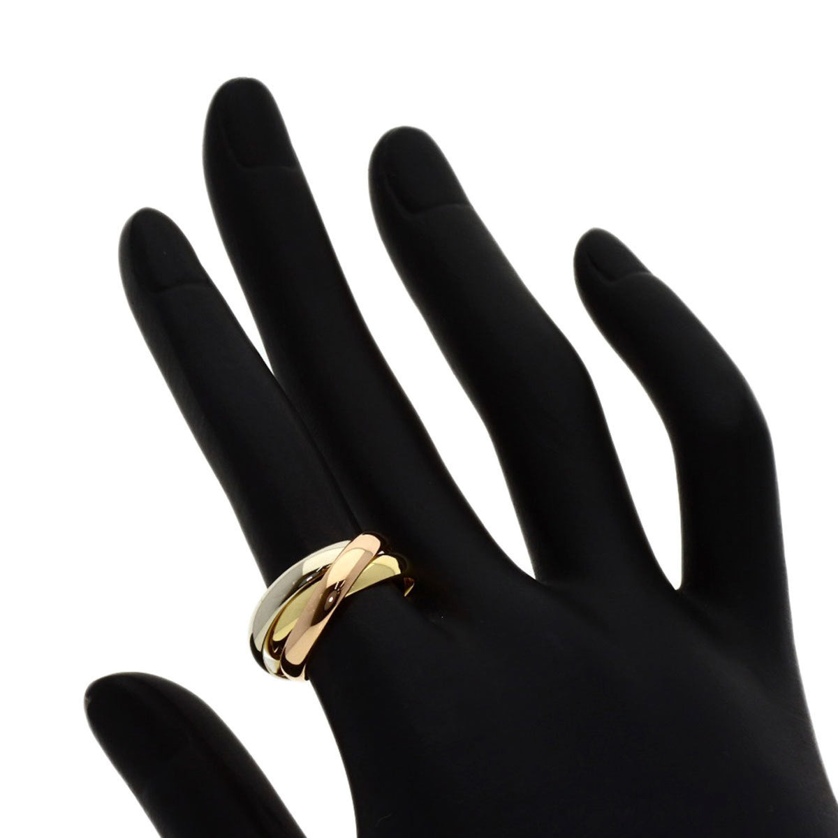 Cartier Trinity Pink White Yellow Band Ring (Pre-Owned)