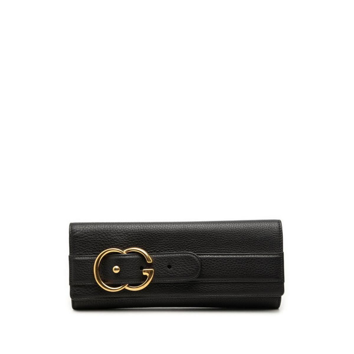 Gucci Black Leather Clutch Bag (Pre-Owned)