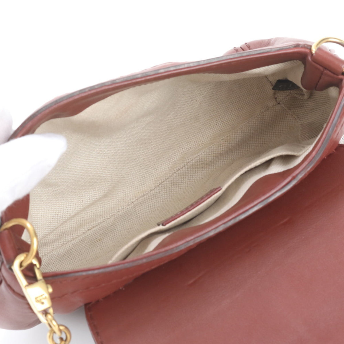 Gucci Brown Leather Shoulder Bag Tote Bag (Pre-Owned)