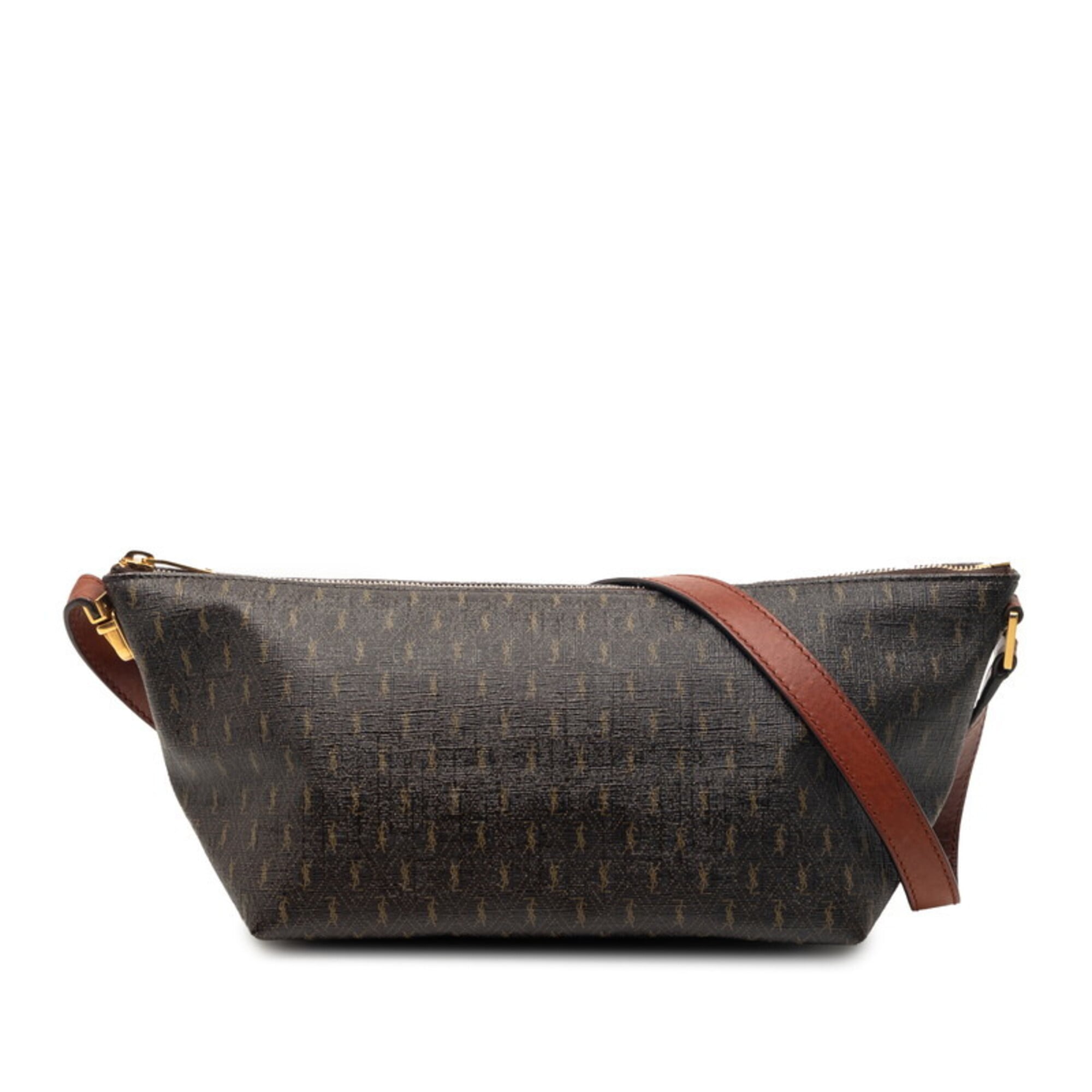 Saint Laurent Brown Pvc Shoulder Bag (Pre-Owned)