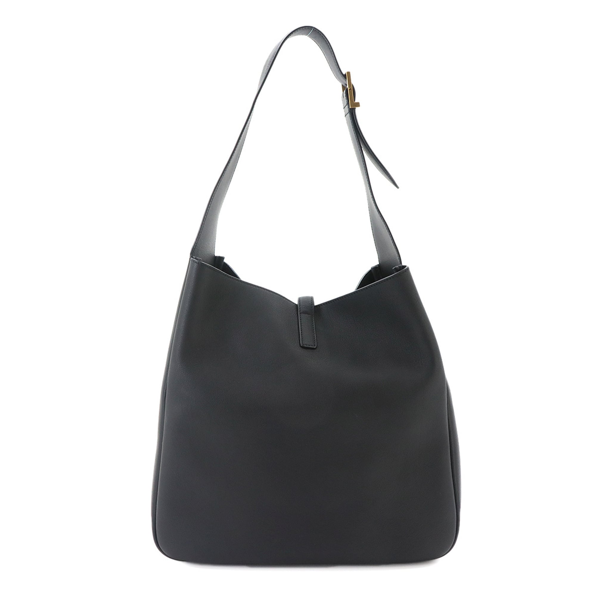 Saint Laurent Black Leather Handbag Shoulder Bag (Pre-Owned)