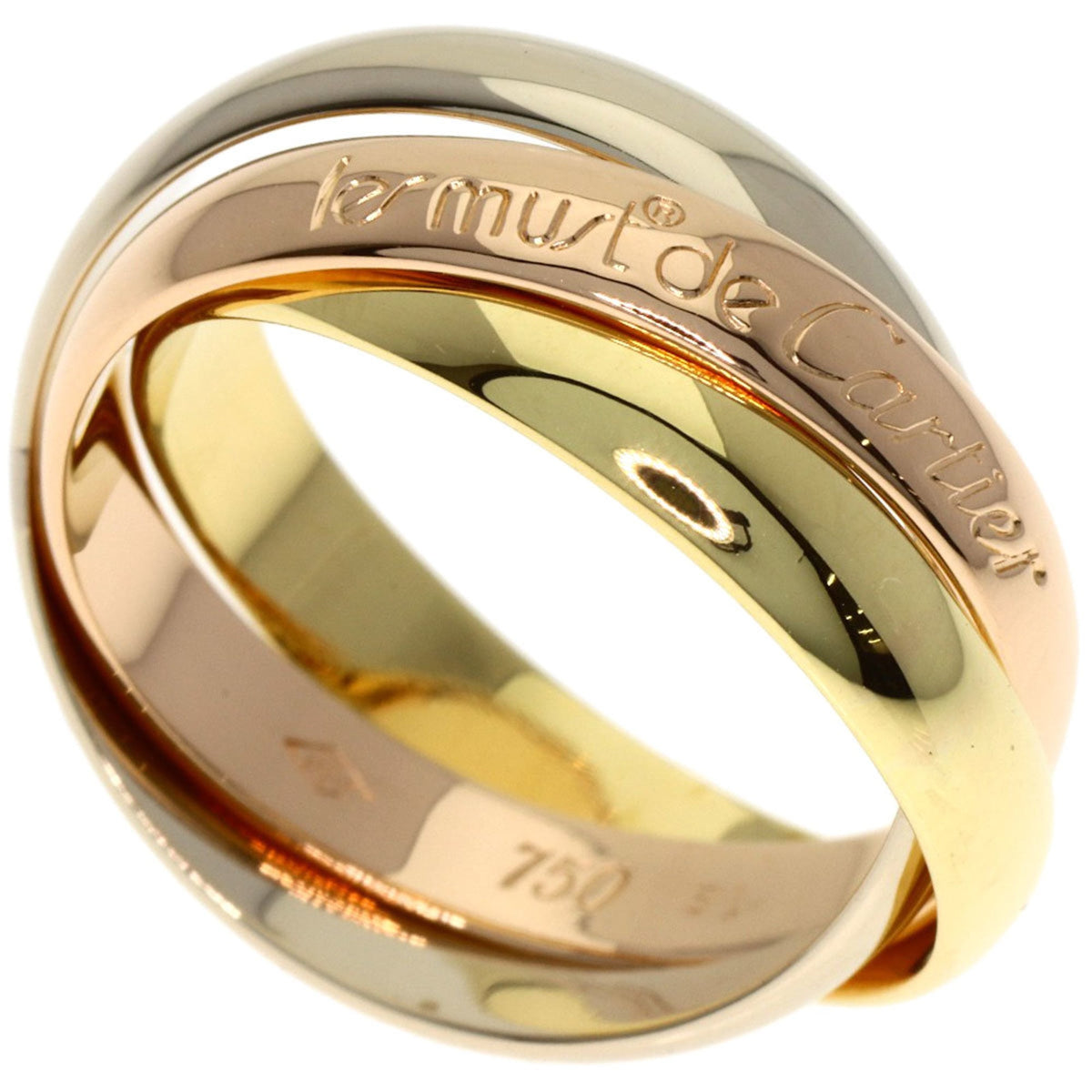Cartier Yellow Gold (18K) Pink Gold (18K) White Gold (18K) Band Ring (Pre-Owned)