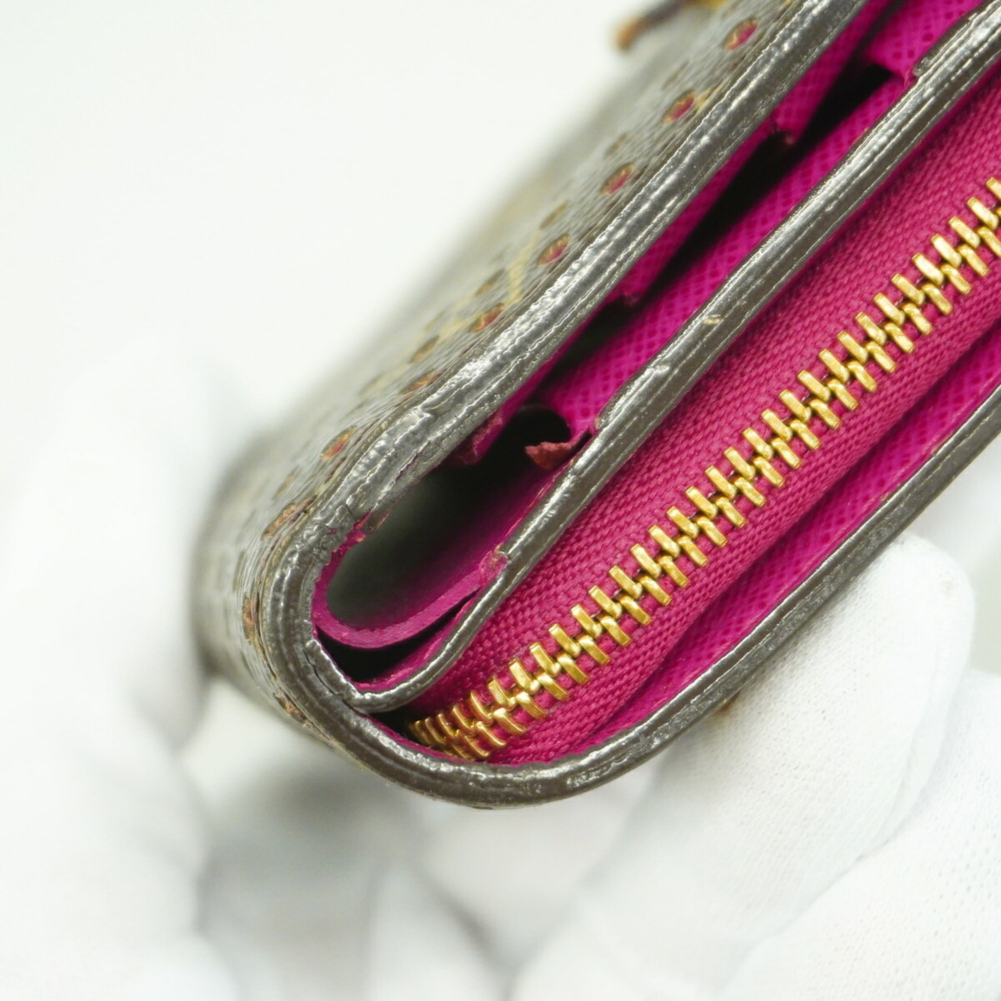 Louis Vuitton Brown Fuchsia Wallet (Bi-Fold) (Pre-Owned)
