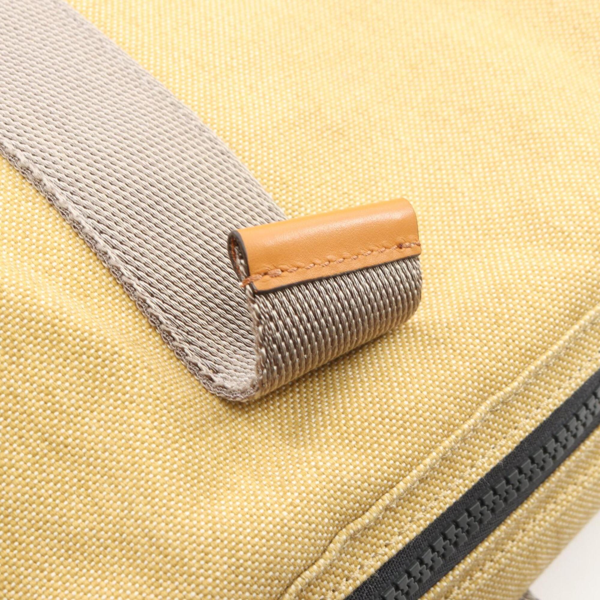 Loewe Beige Multi-Color Canvas Leather Handbag Tote Bag (Pre-Owned)