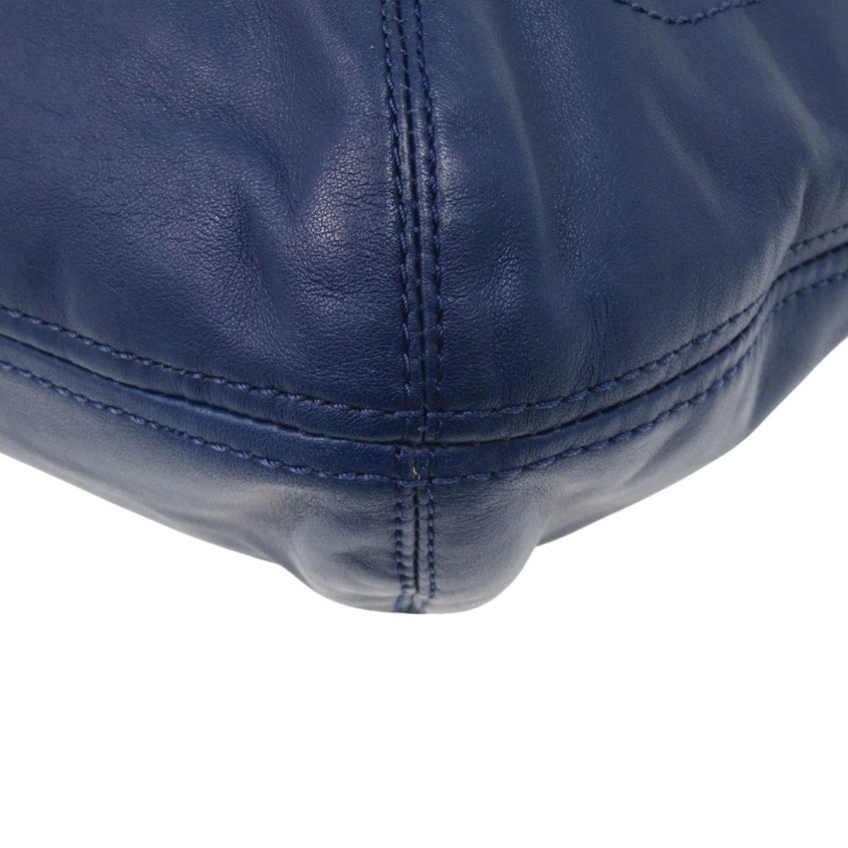 Coach Blue Leather Shoulder Bag (Pre-Owned)