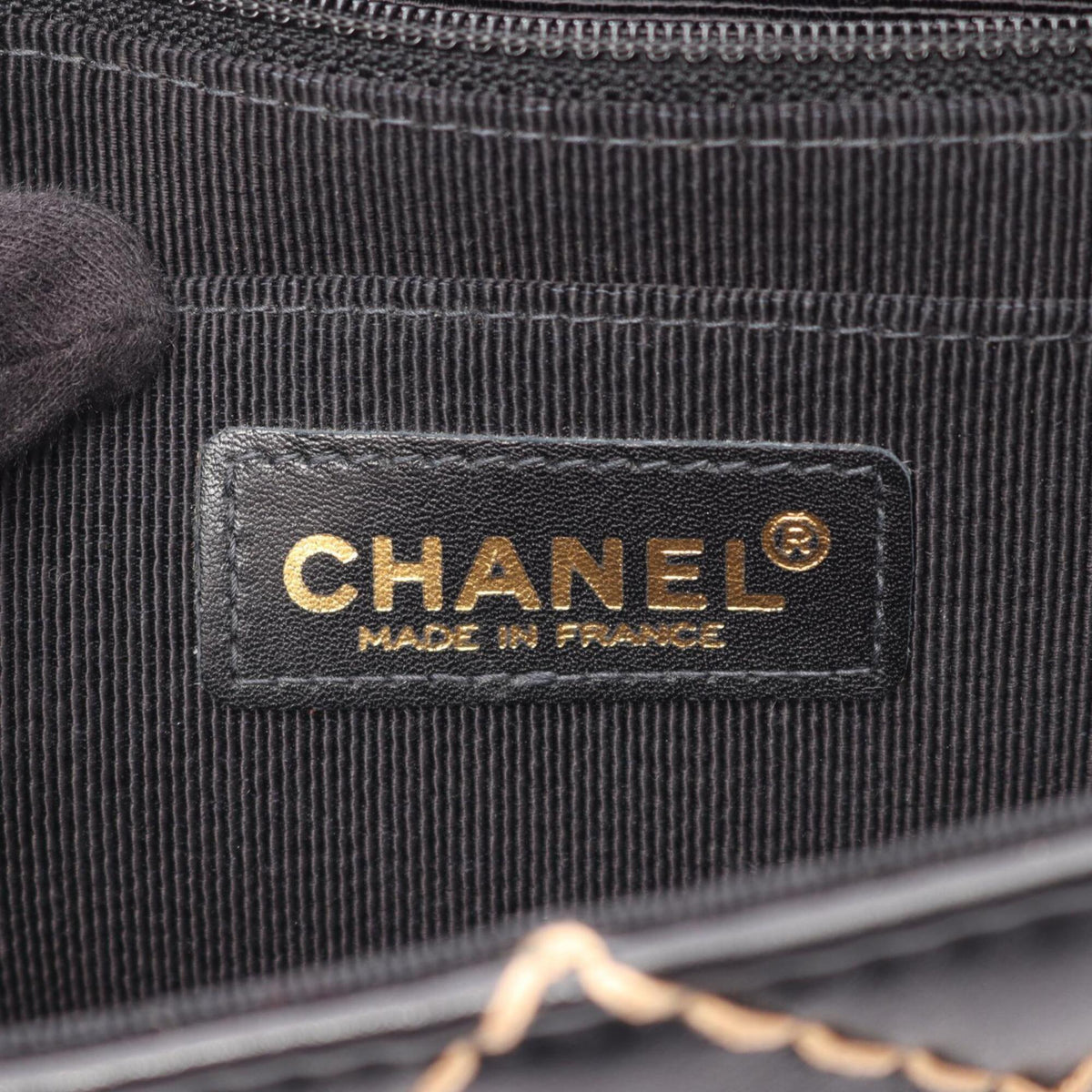 Chanel Wild Stitch Black Leather Handbag Shoulder Bag (Pre-Owned)
