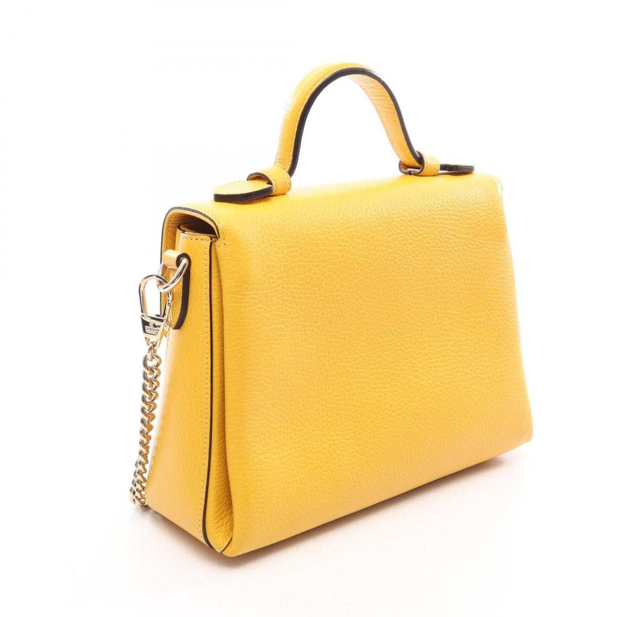 Gucci Yellow Leather Handbag (Pre-Owned)