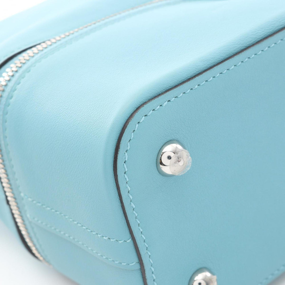 Hermes Blue Swift Leather Leather Handbag (Pre-Owned)