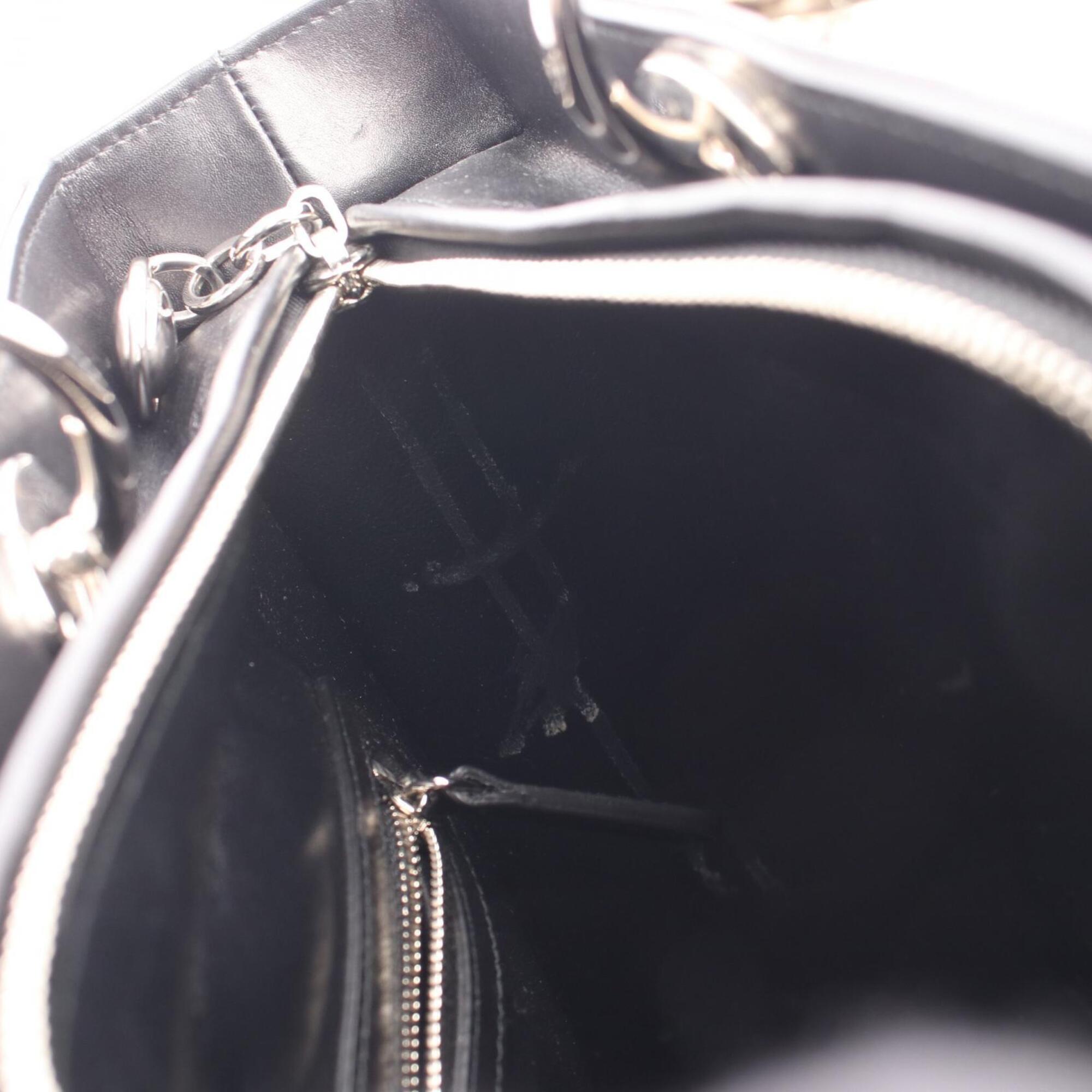 Christian Dior Black Multi-Color Leather Handbag (Pre-Owned)