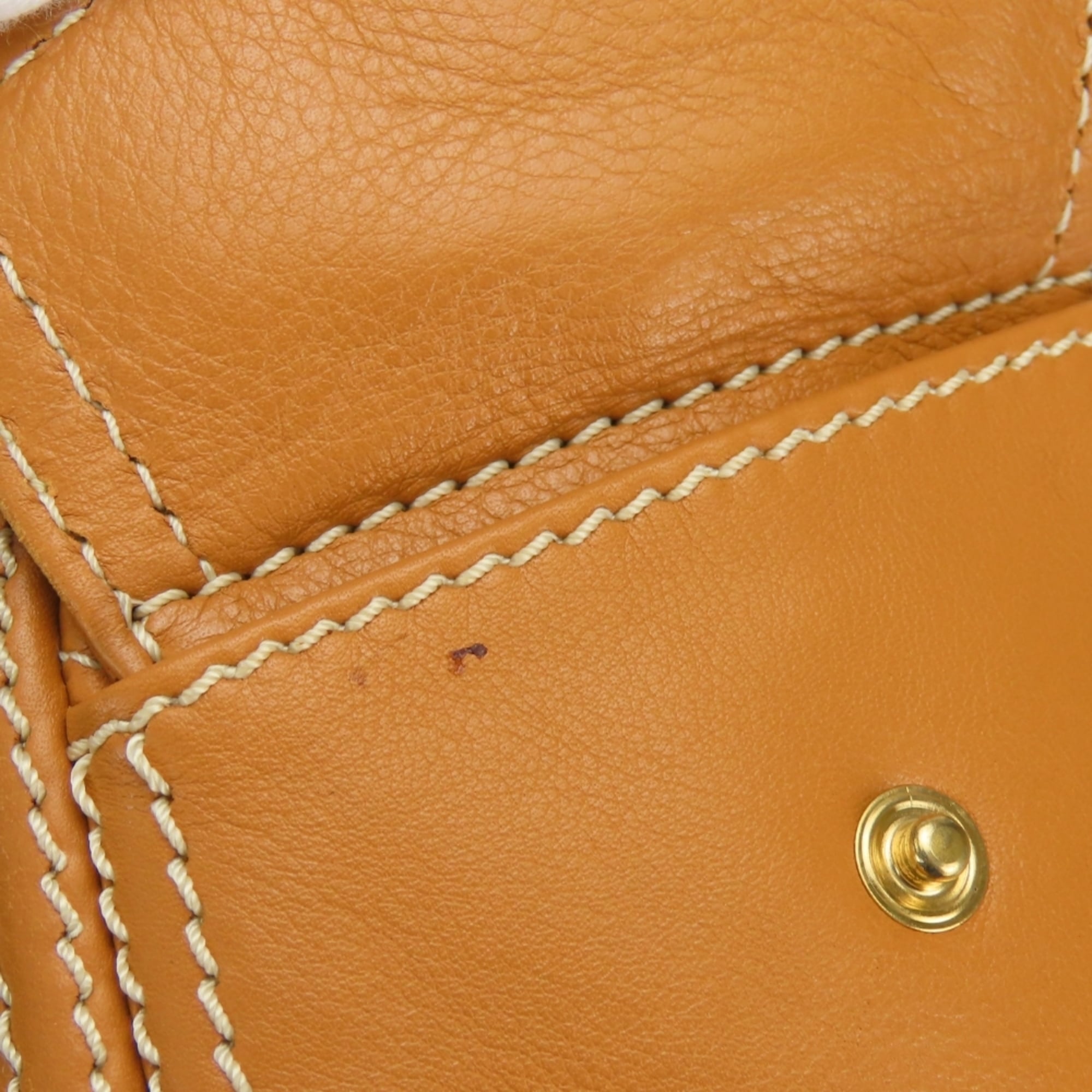 Celine Boogie Brown Camel Leather Handbag (Pre-Owned)