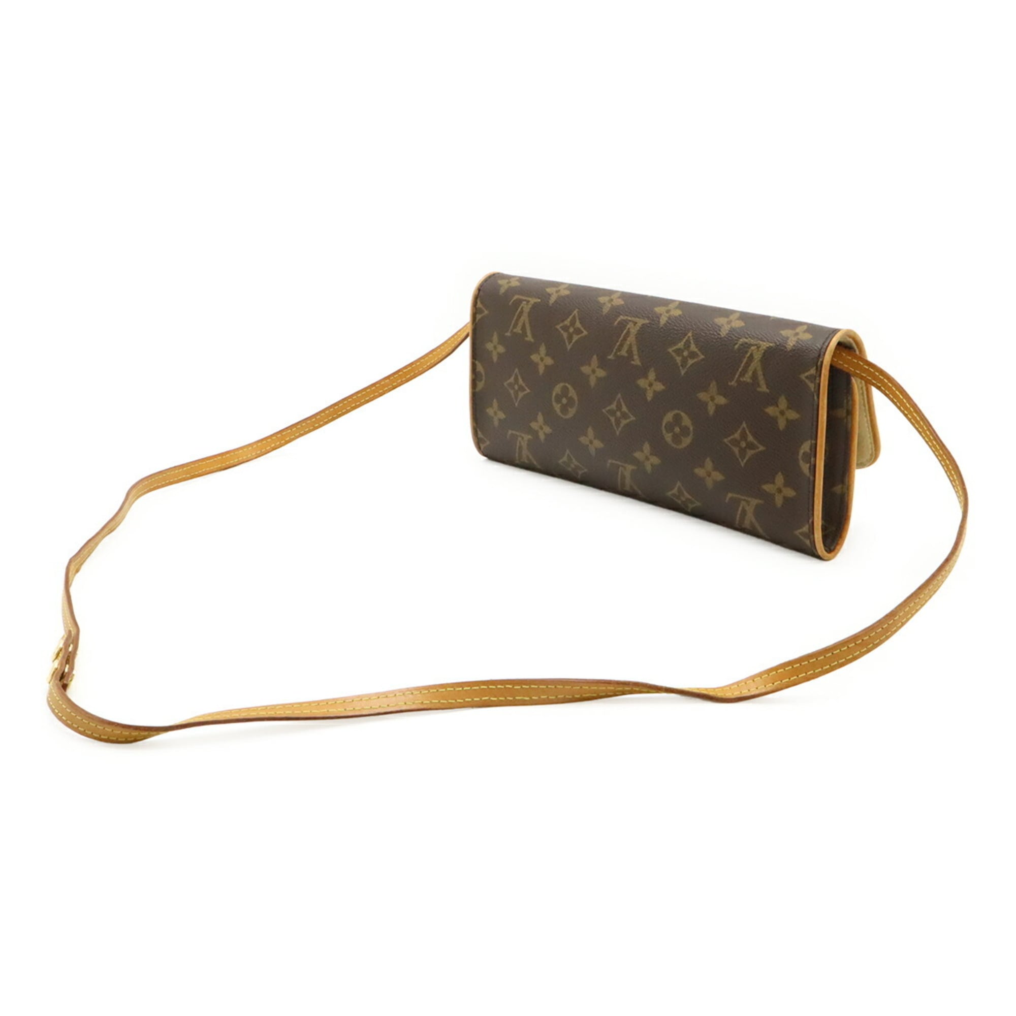 Louis Vuitton Brown Monogram Canvas Pvc Coated Canvas Pochette Shoulder Bag (Pre-Owned)