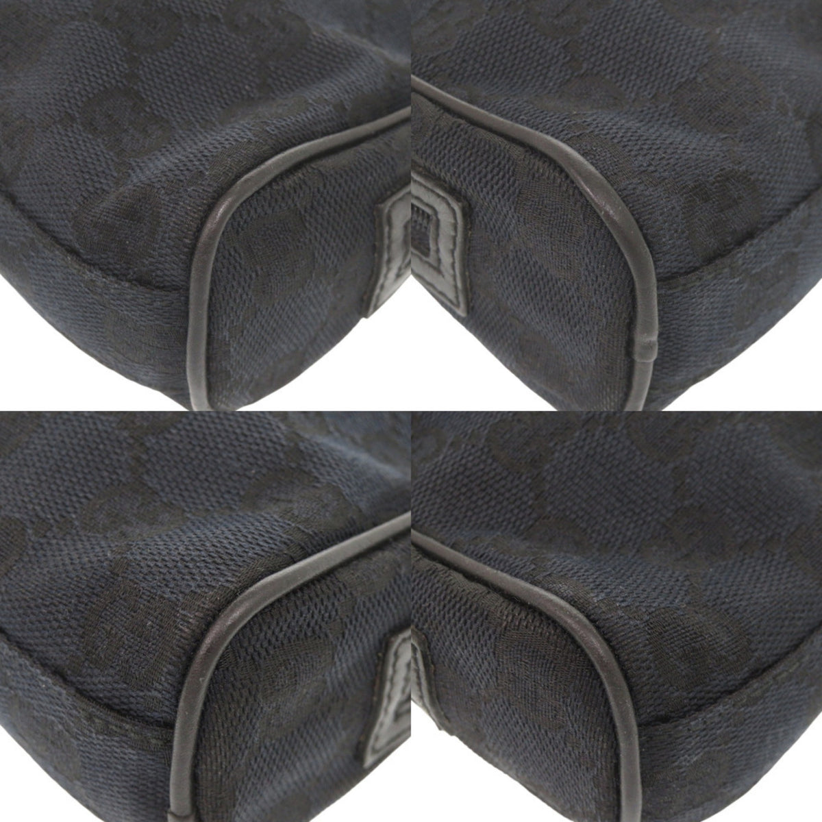 Gucci Black Gg Canvas Handbag (Pre-Owned)