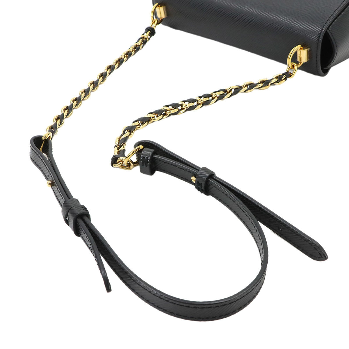 Louis Vuitton Noir Epi Leather Handbag Shoulder Bag (Pre-Owned)