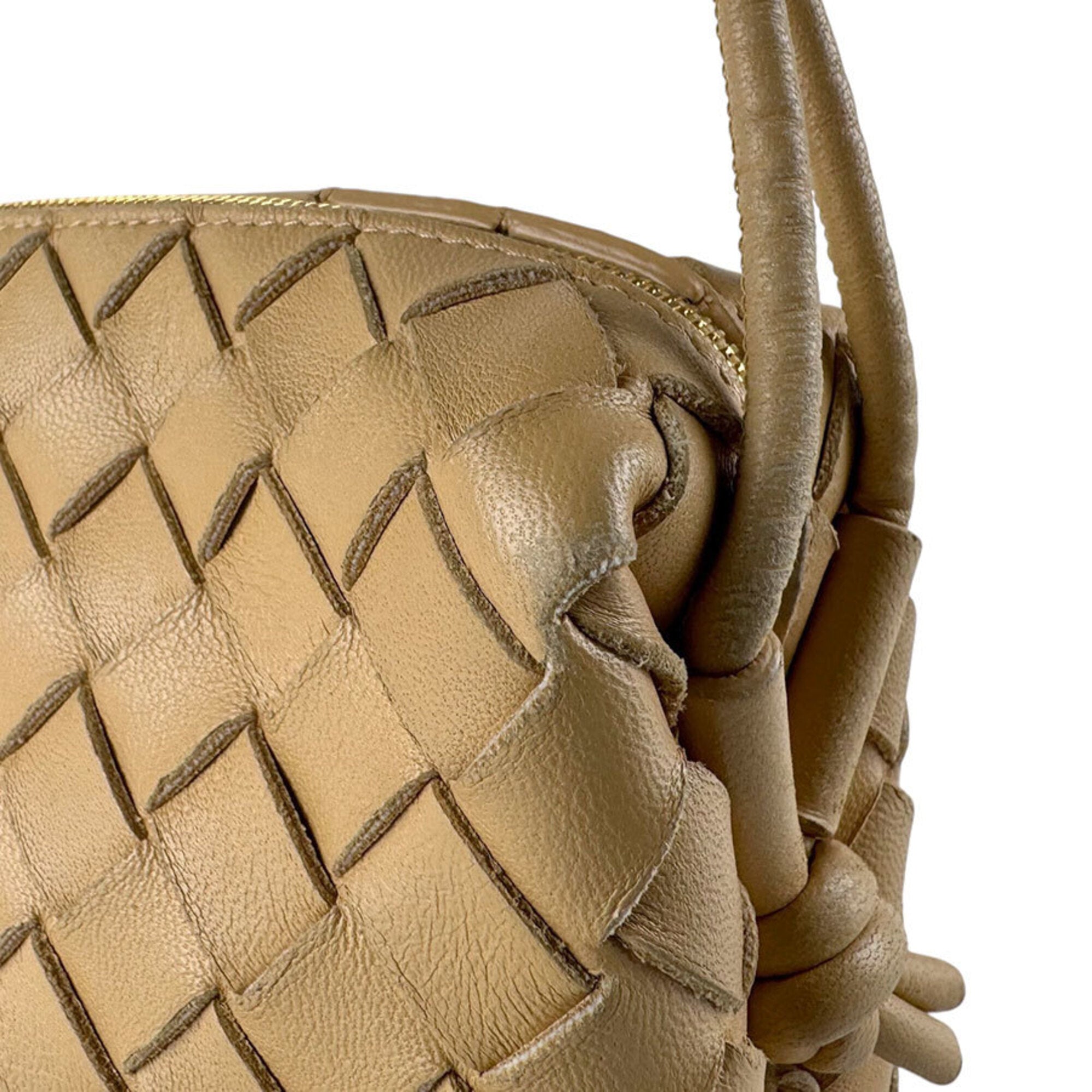 Bottega Veneta Beige Leather Shoulder Bag (Pre-Owned)