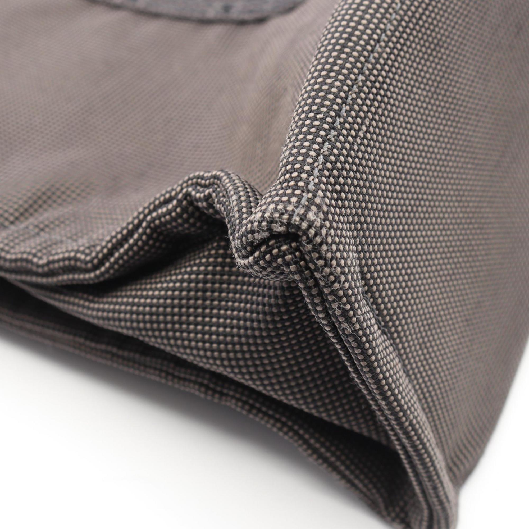 Hermes Gray Nylon Canvas Canvas Handbag Tote Bag (Pre-Owned)