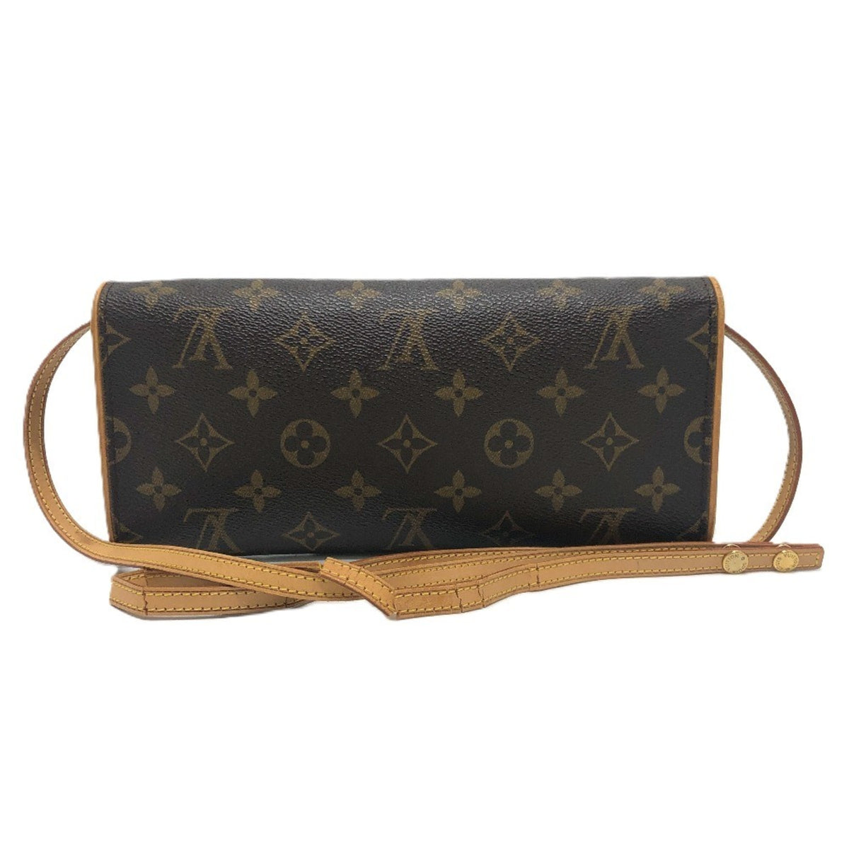 Louis Vuitton Brown Monogram Monogram Clutch Bag Pochette Shoulder Bag (Pre-Owned)