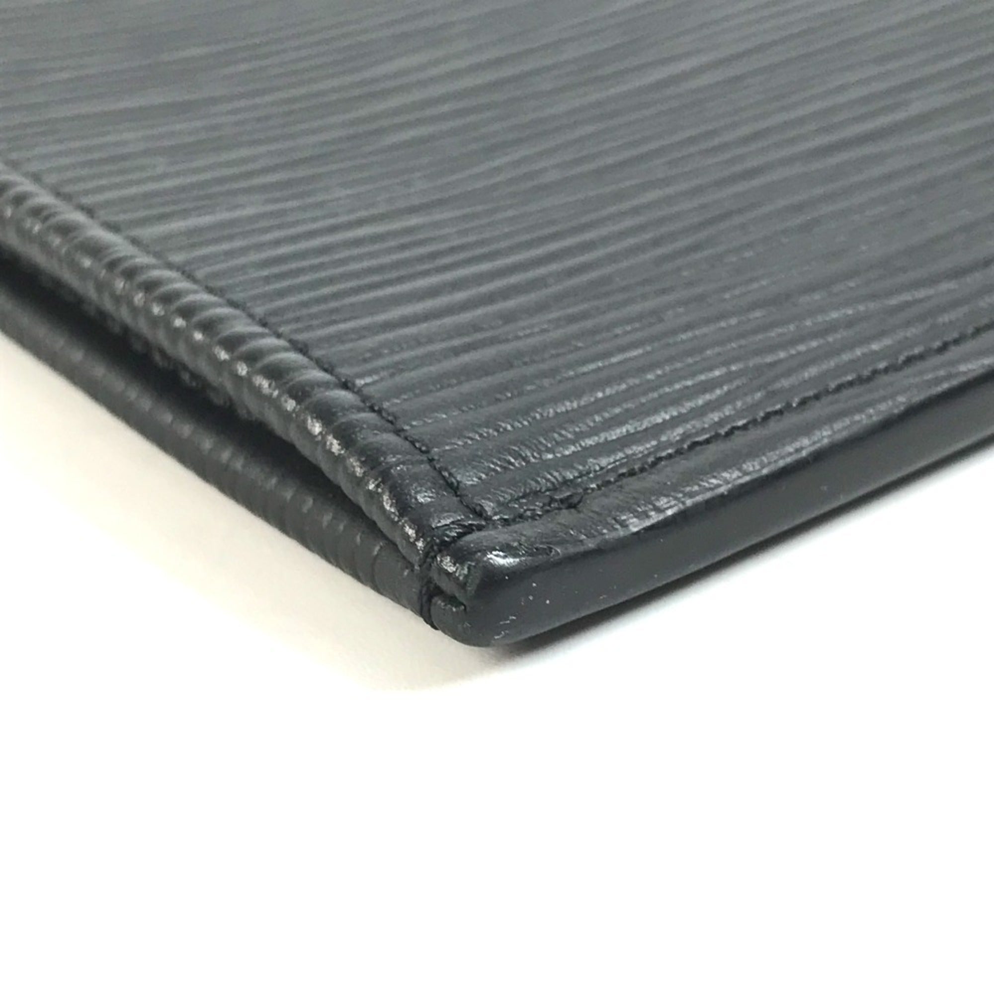 Louis Vuitton Epi Black Noir Epi Leather Clutch Bag Handbag Pochette (Pre-Owned)