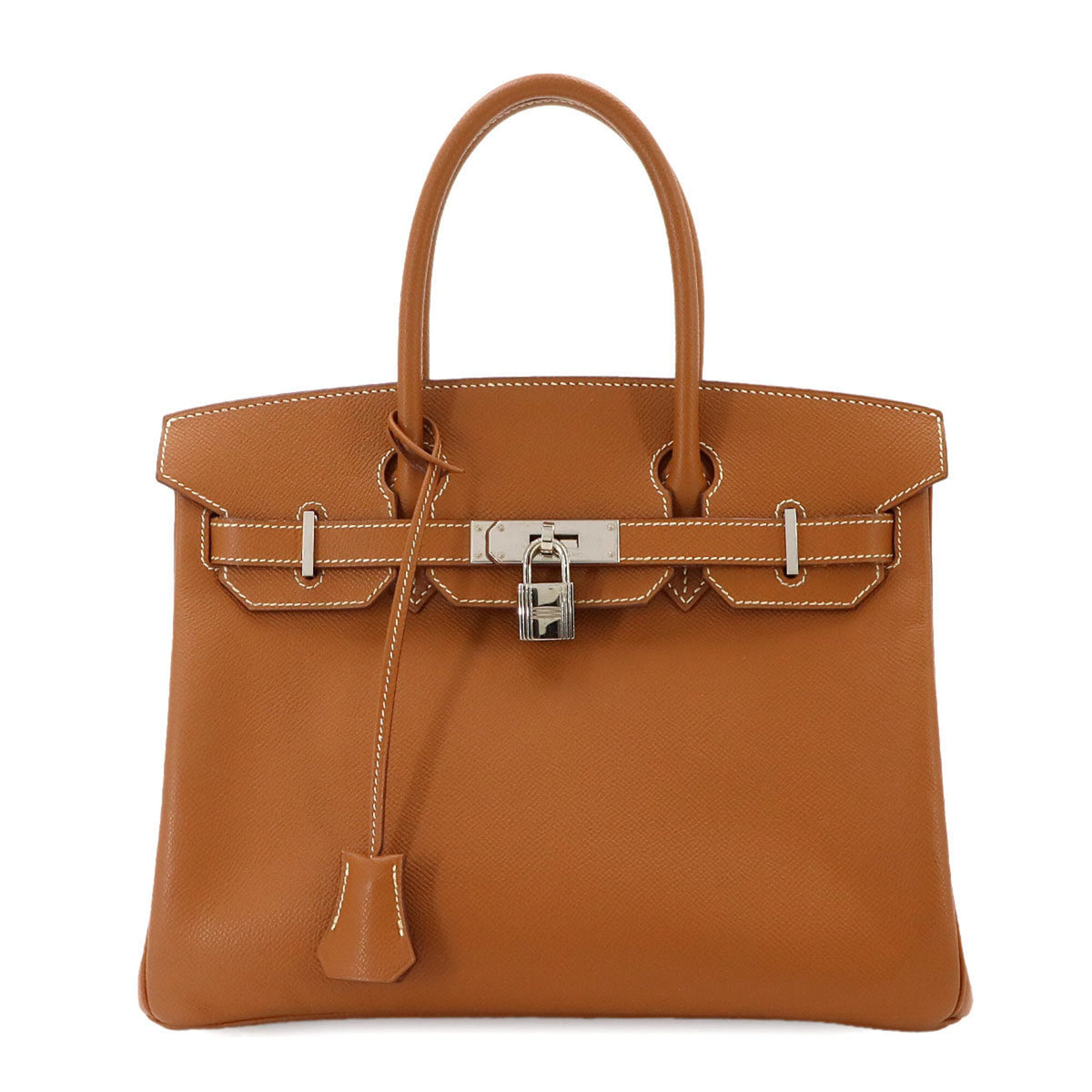 Hermes Gold Epsom Leather Handbag (Pre-Owned)