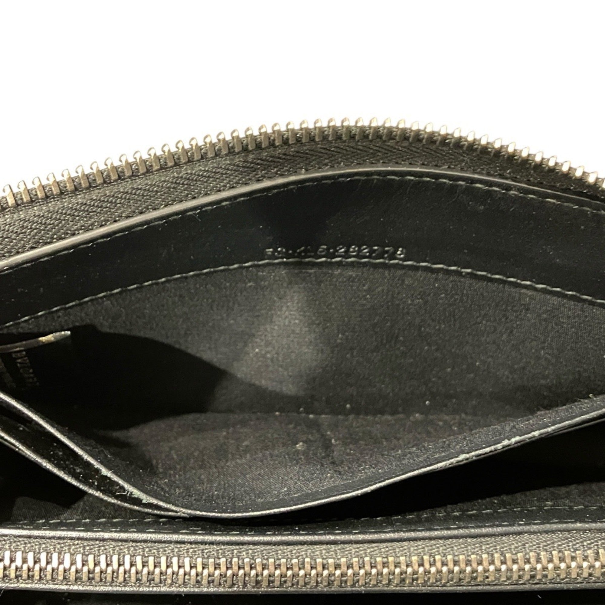 Bvlgari Black Leather Long Wallet (Bi-Fold) (Pre-Owned)