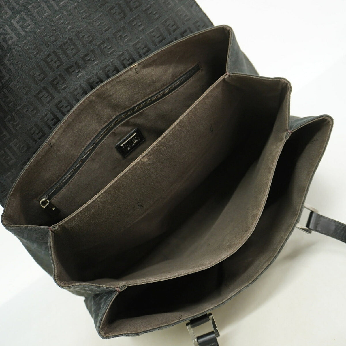 Fendi Black Nylon Canvas Handbag (Pre-Owned)