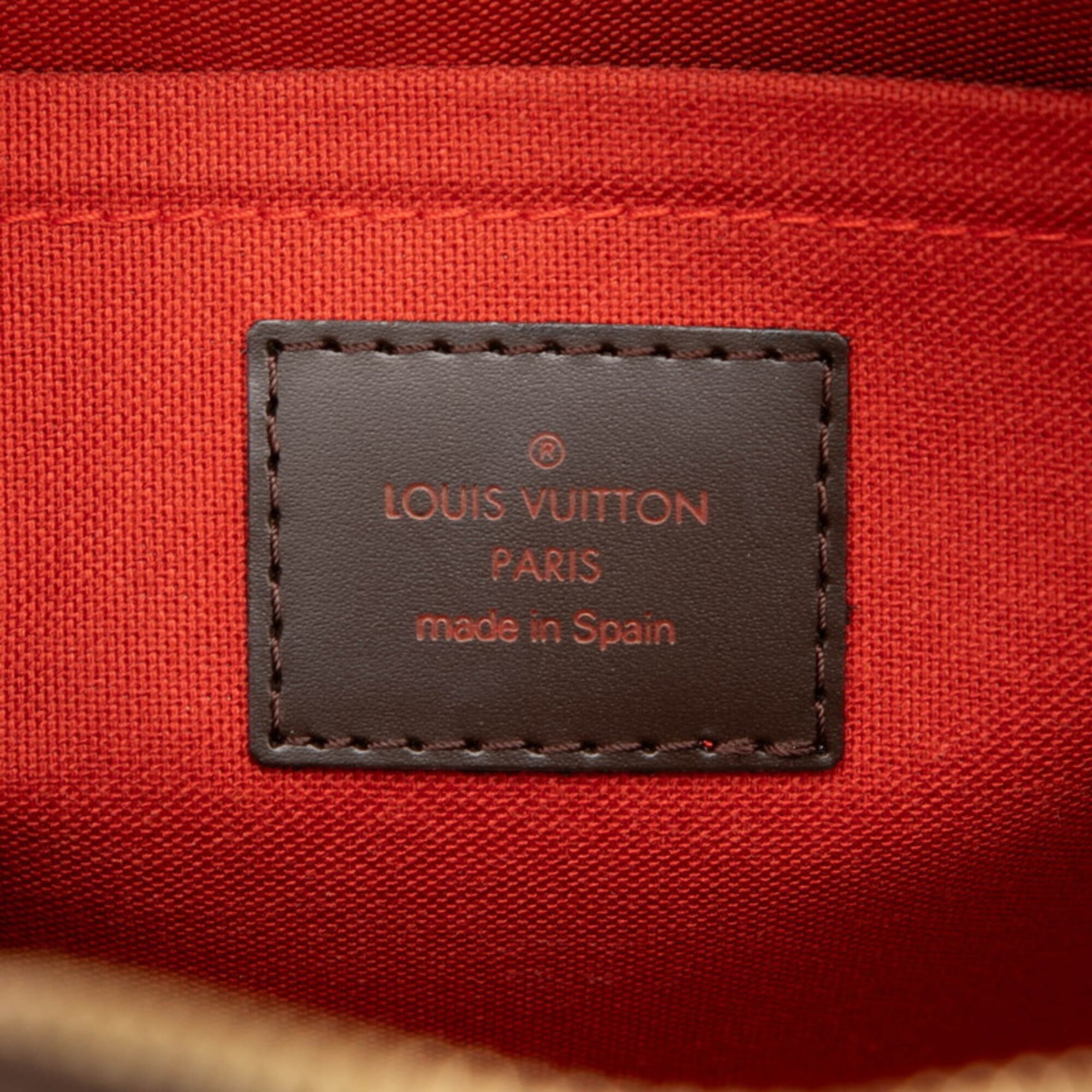 Louis Vuitton Brown Ebene Pvc Leather Boston Bag Handbag (Pre-Owned)