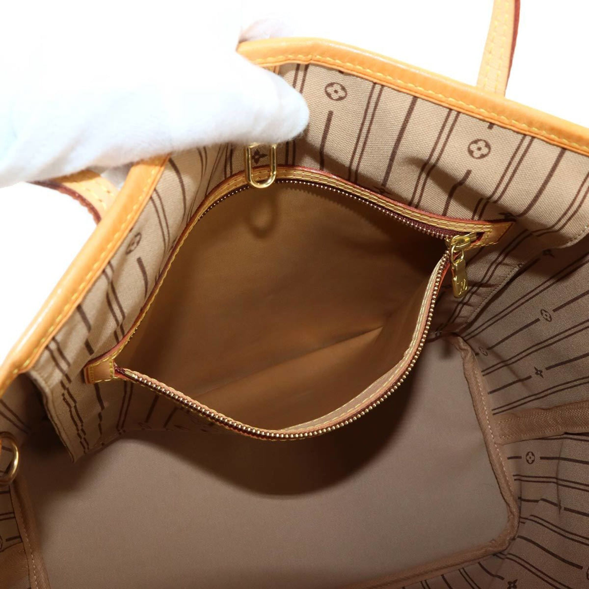 Louis Vuitton Beige Monogram Monogram Canvas Tote Bag (Pre-Owned)