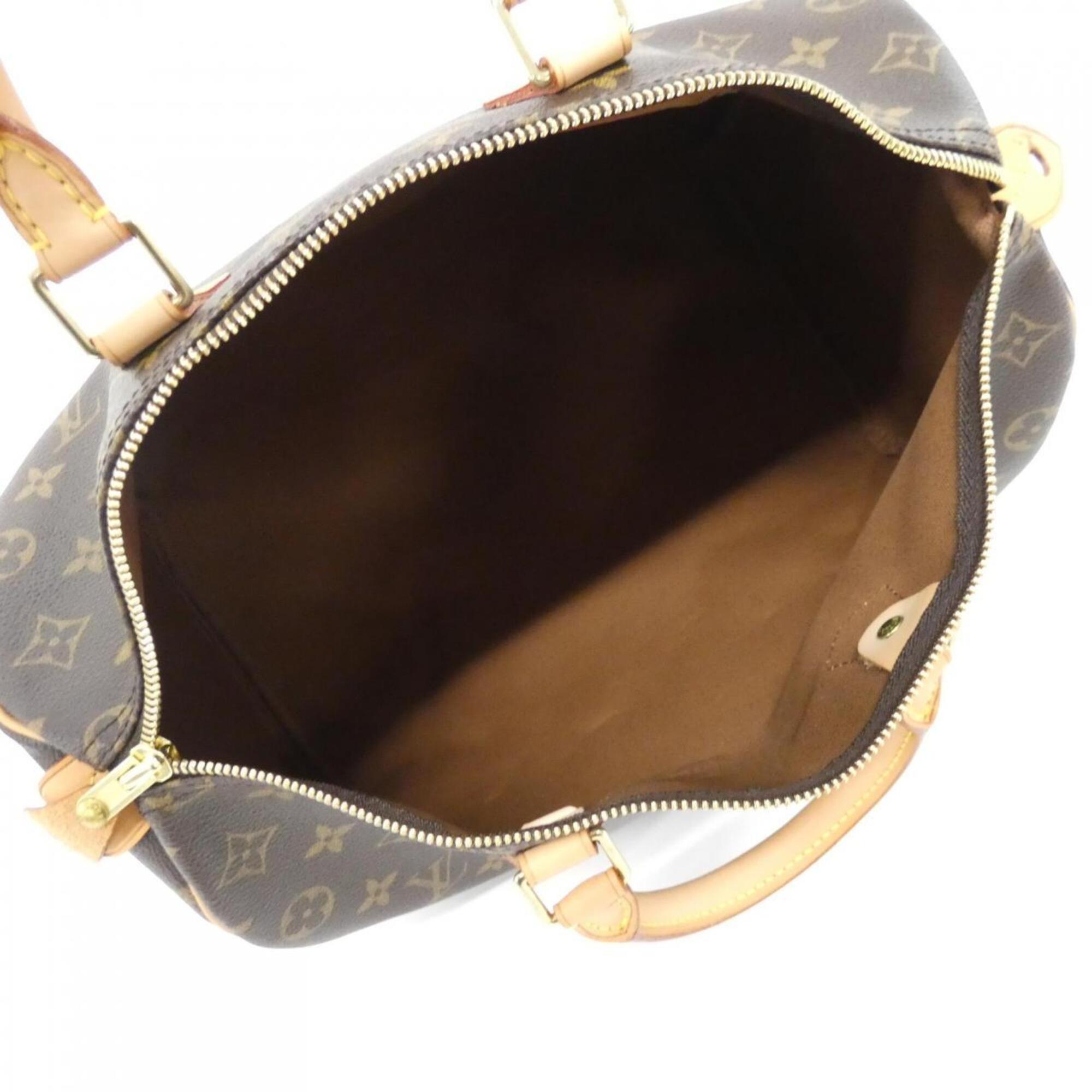 Louis Vuitton Marron Coated Canvas Boston Bag (Pre-Owned)