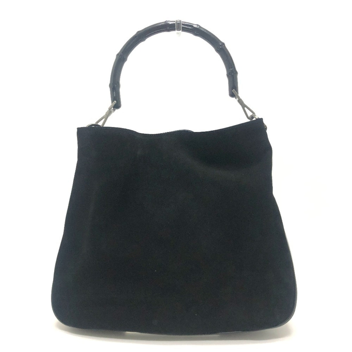 Gucci Black Bamboo Handbag Shoulder Bag (Pre-Owned)