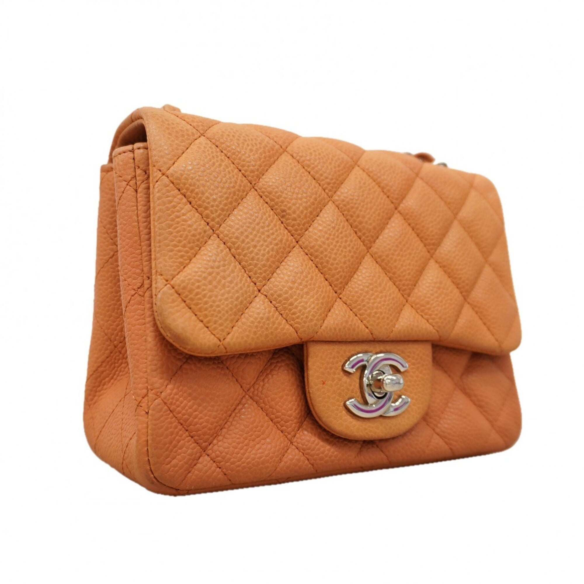 Chanel Brown Grained Calfskin Shoulder Bag (Pre-Owned)