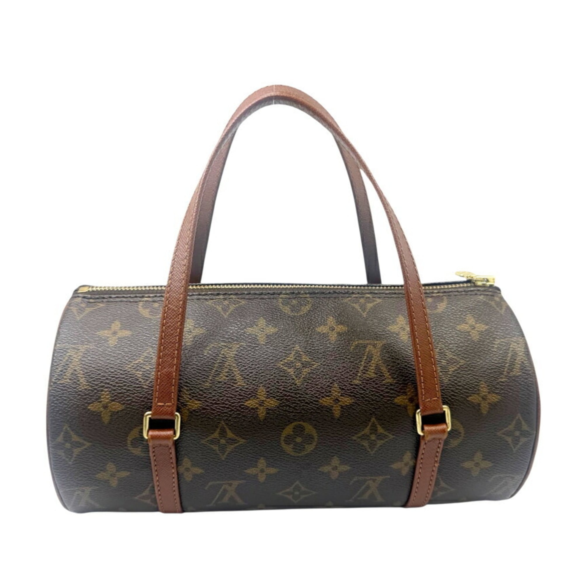 Louis Vuitton Brown Monogram Boston Bag Handbag Tote Bag (Pre-Owned)