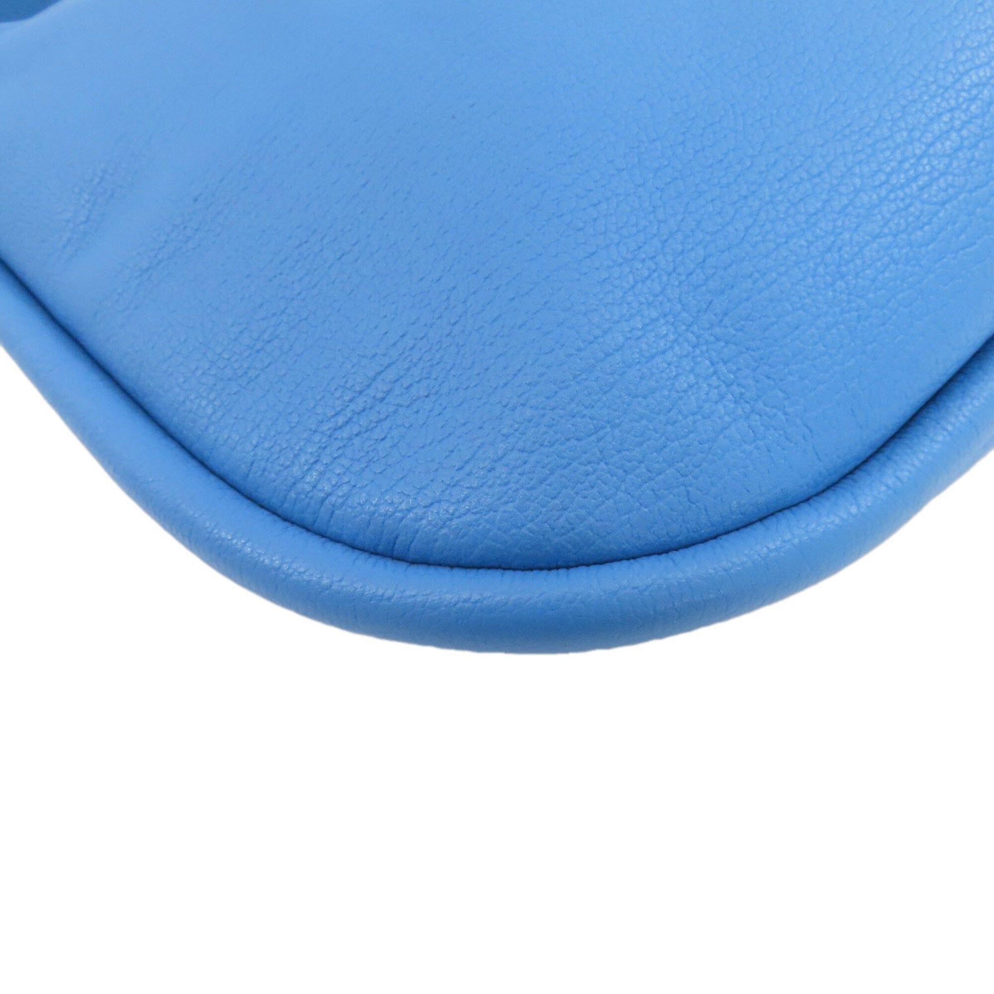 Bally Blue Leather Handbag (Pre-Owned)