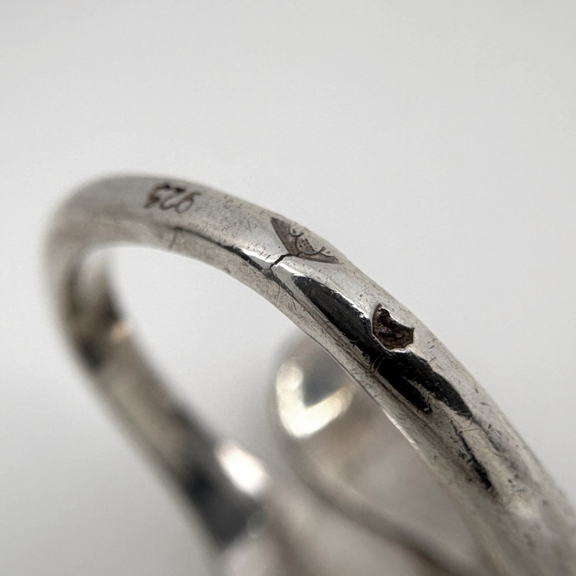 Chanel Silver 925 Band Ring (Pre-Owned)