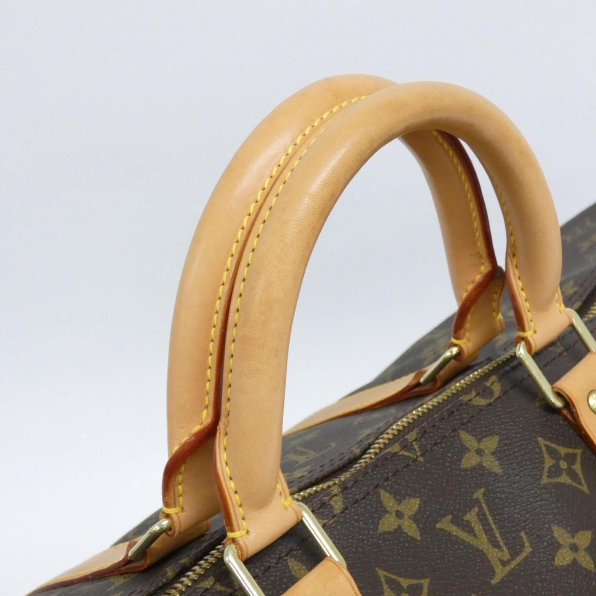 Louis Vuitton Brown Coated Canvas Boston Bag (Pre-Owned)