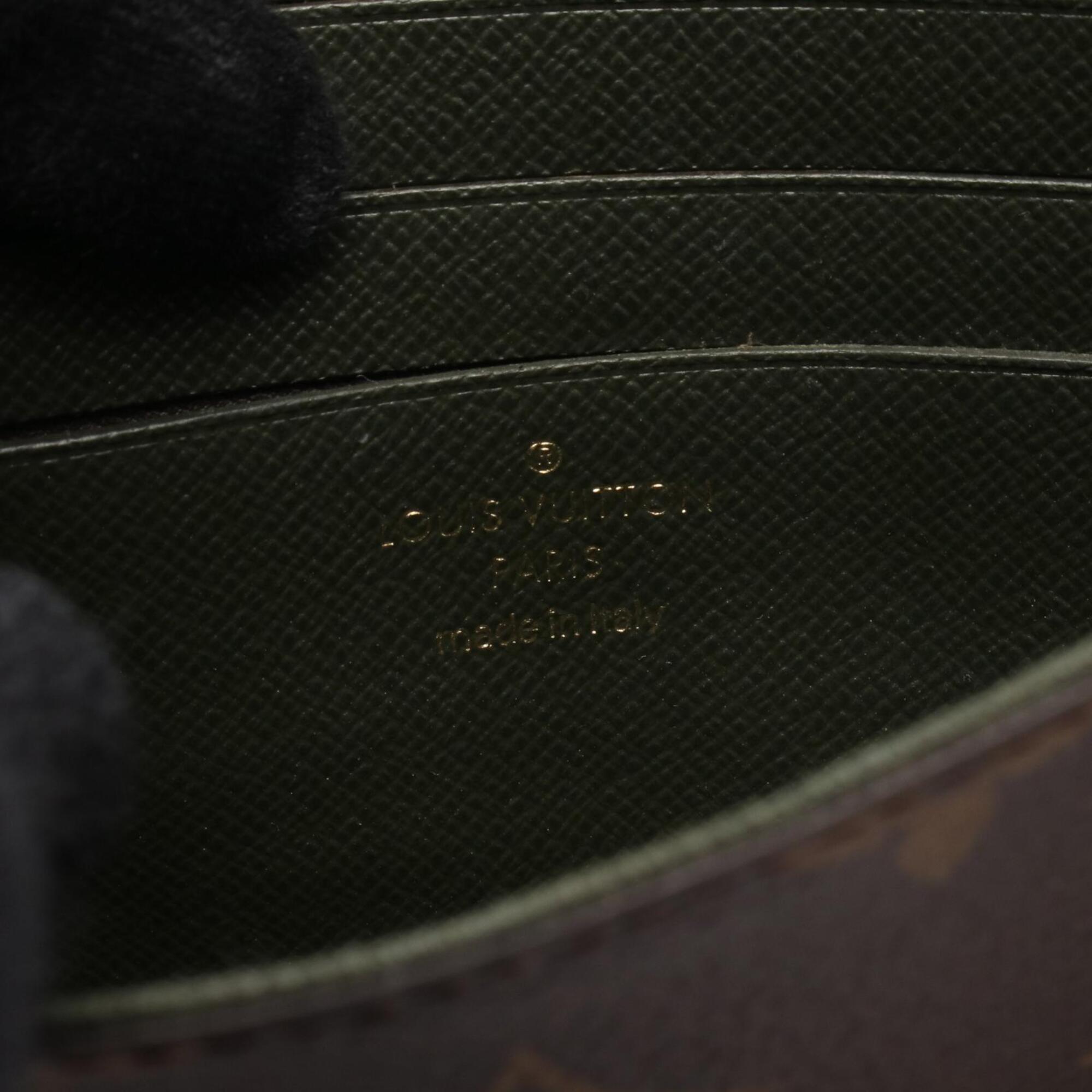 Louis Vuitton Brown Green Monogram Monogram Handbag Pochette Shoulder Bag (Pre-Owned)