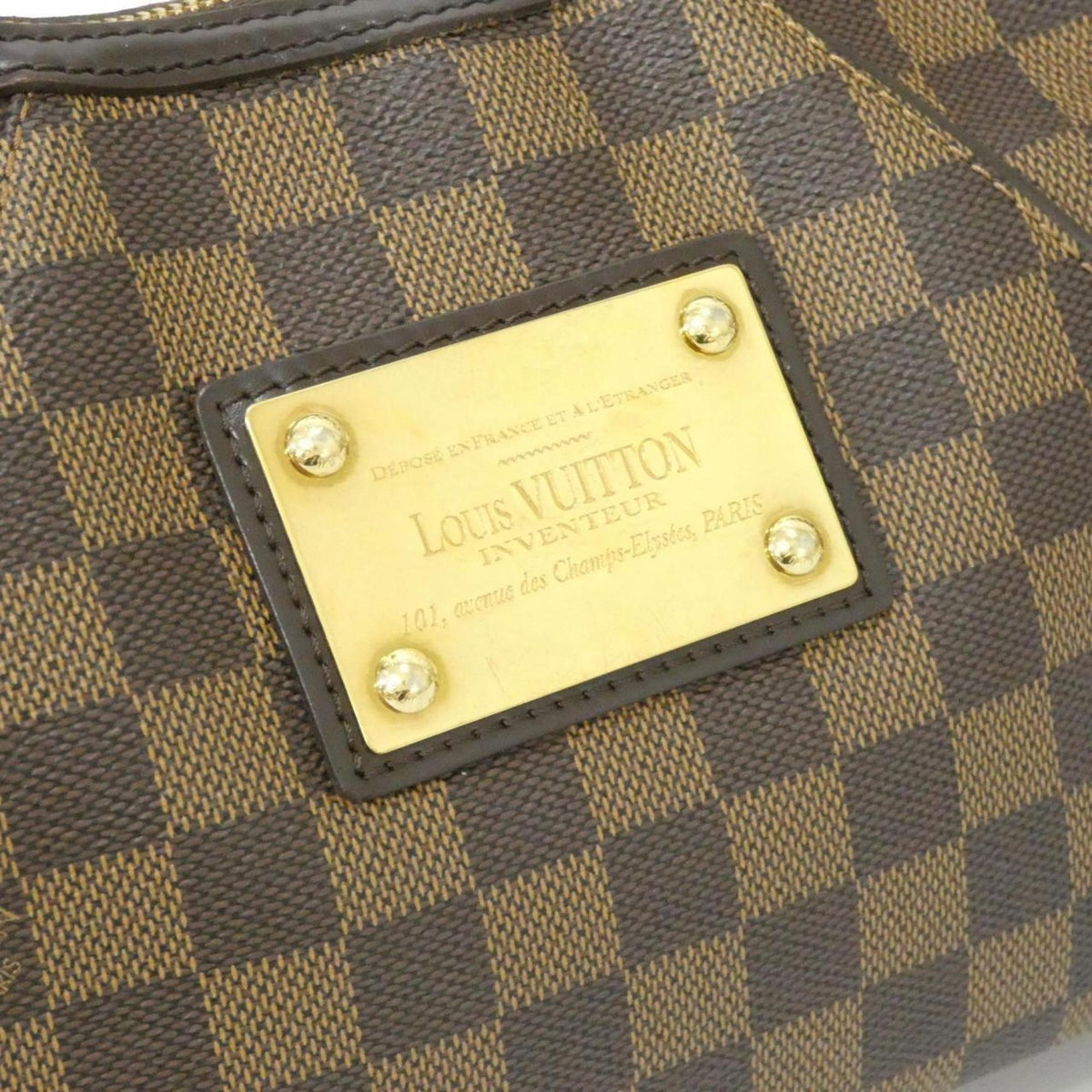 Louis Vuitton Ebene Coated Canvas Shoulder Bag (Pre-Owned)