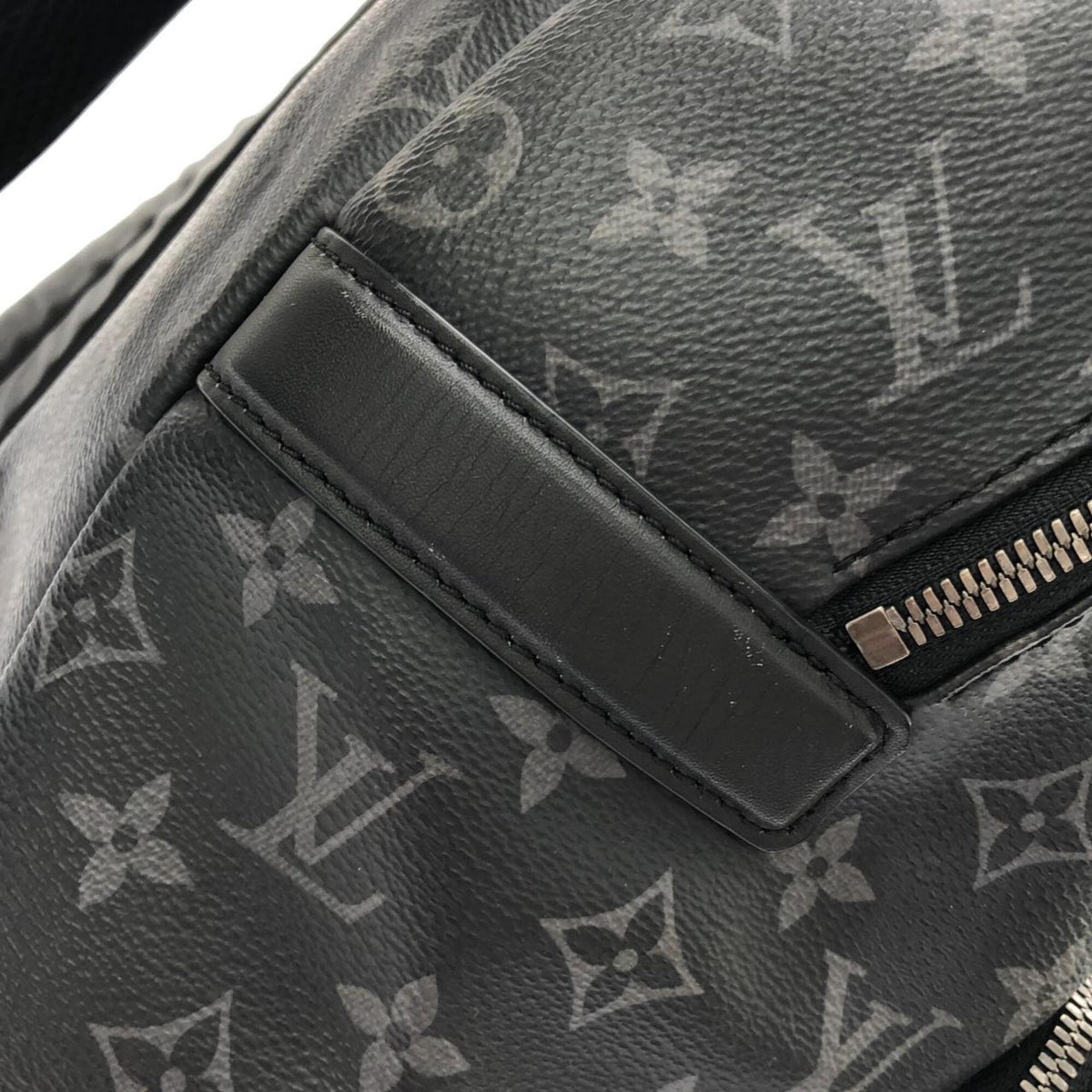 Louis Vuitton Black Coated Canvas Backpack (Pre-Owned)