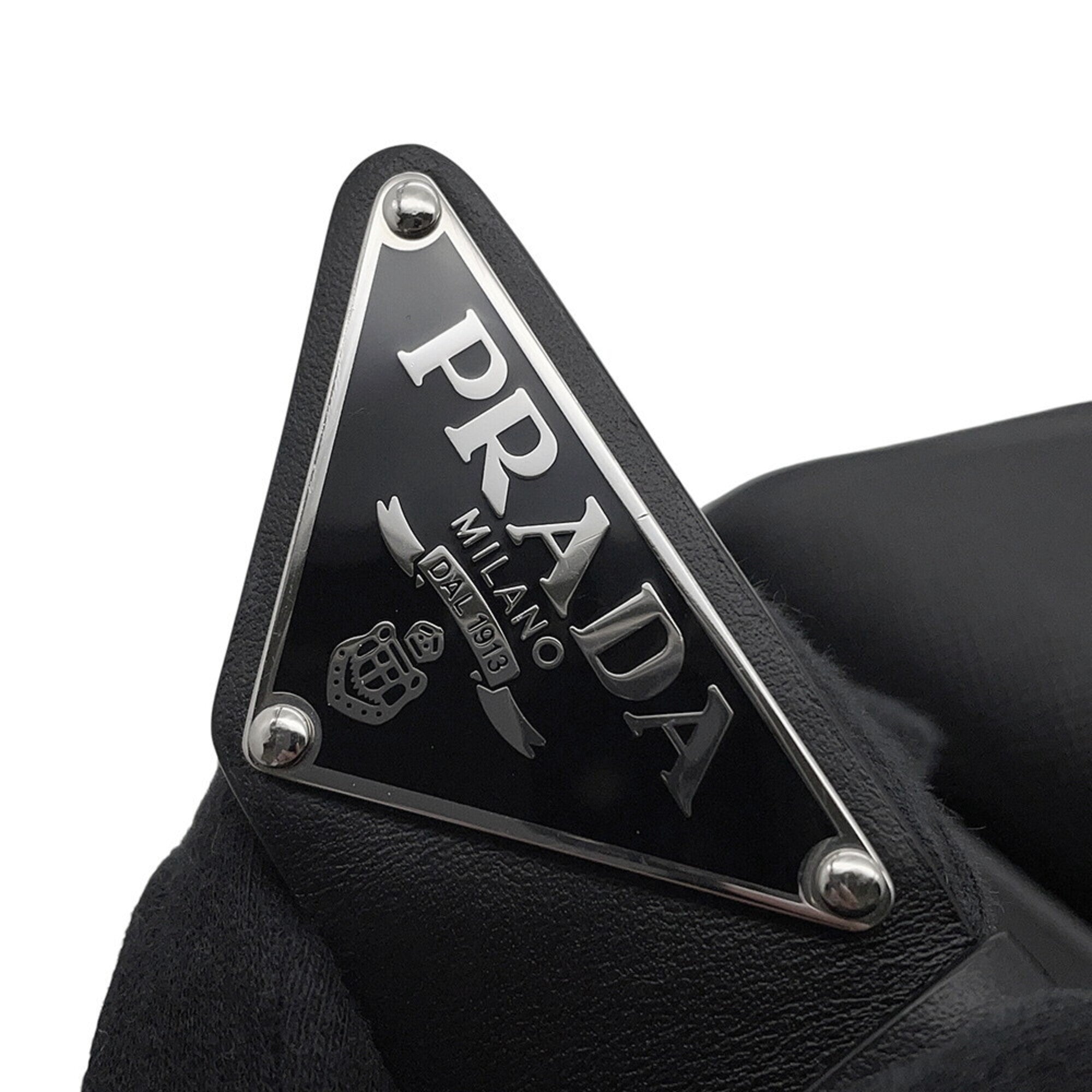 Prada Black Leather Handbag Shoulder Bag Sling Bag (Pre-Owned)