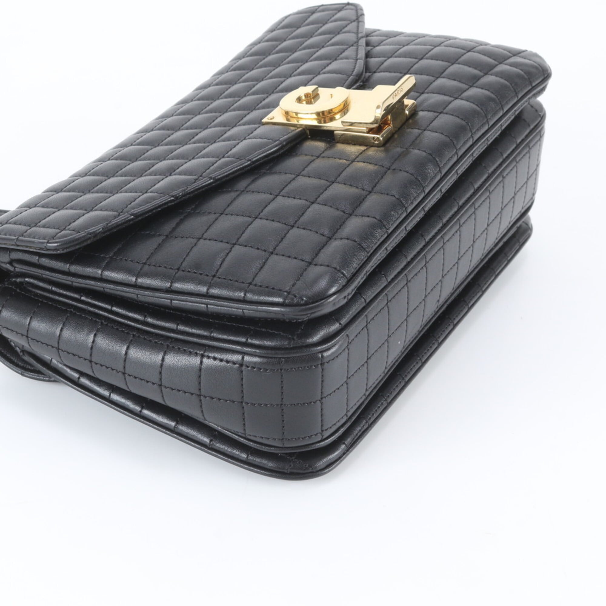 Celine Black Leather Shoulder Bag (Pre-Owned)