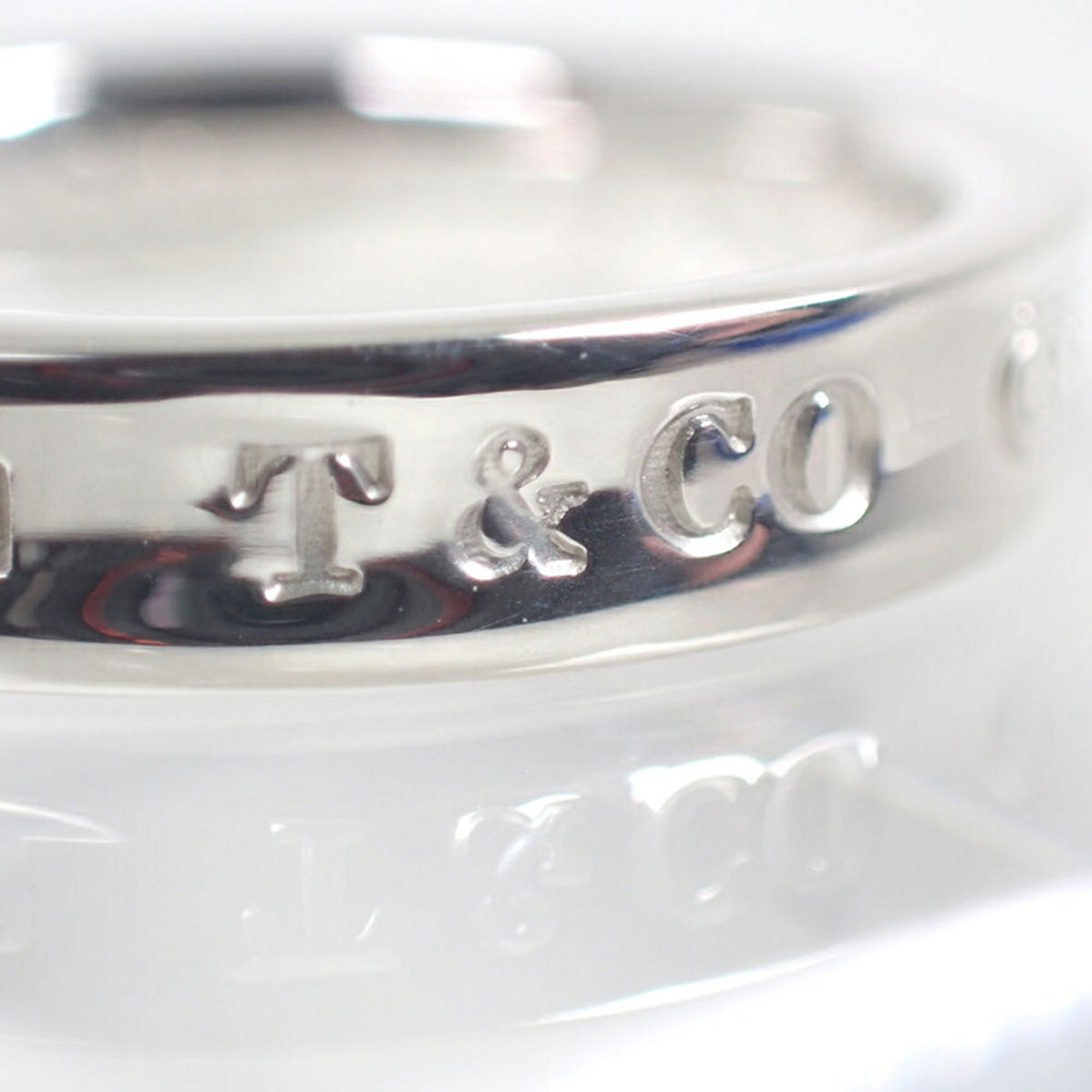 Tiffany Silver Sterling Silver 925 Band Ring (Pre-Owned)