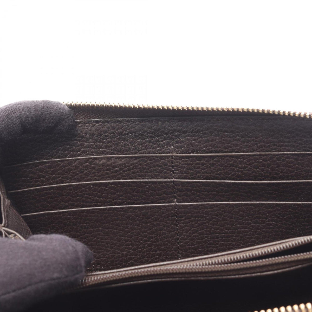 Gucci Brown Leather Long Wallet (Bi-Fold) (Pre-Owned)