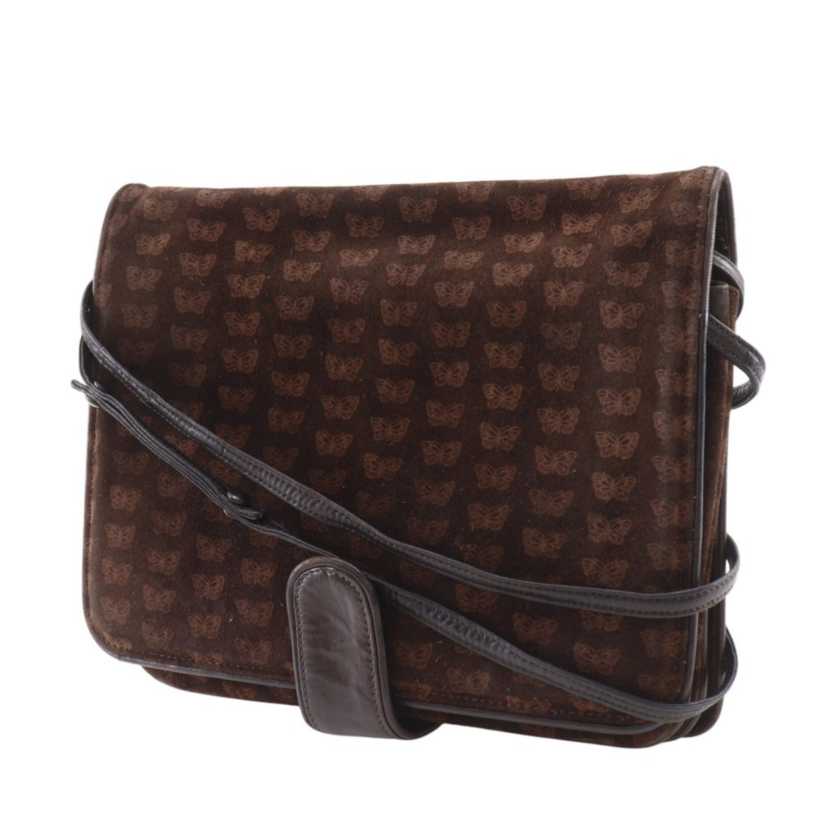 Bottega Veneta Brown Suede Shoulder Bag Tote Bag (Pre-Owned)