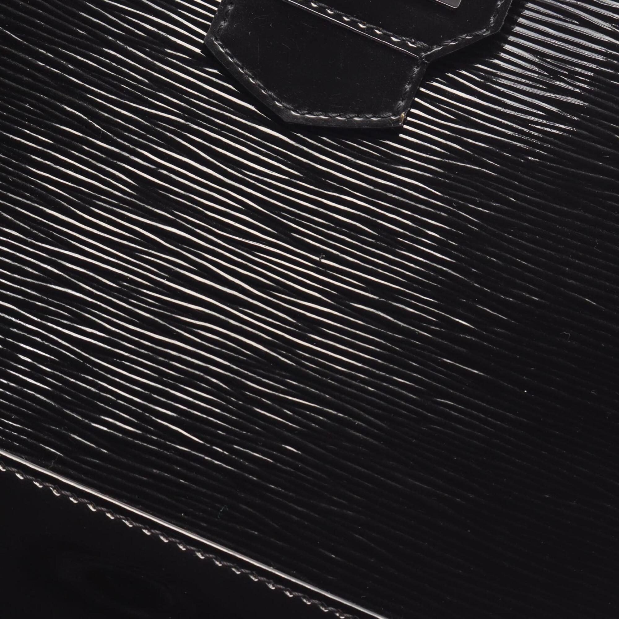 Louis Vuitton Black Noir Leather Handbag (Pre-Owned)